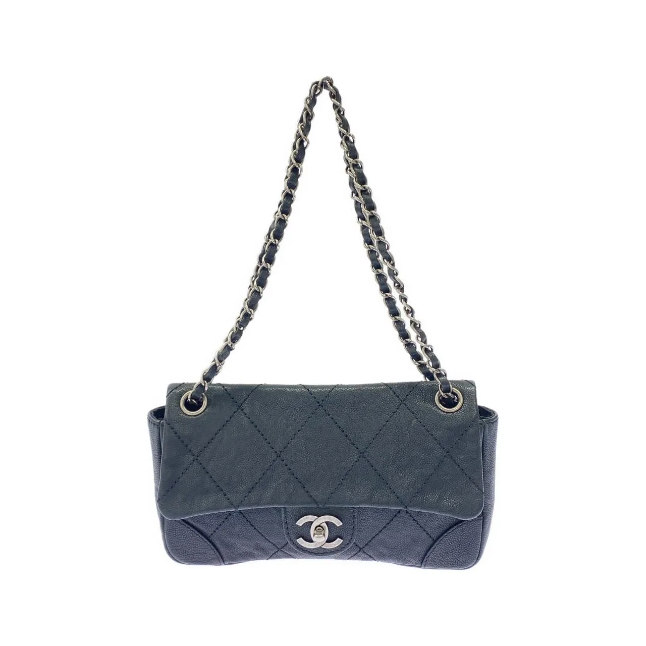 CHANEL Shoulder Caviar Leather
