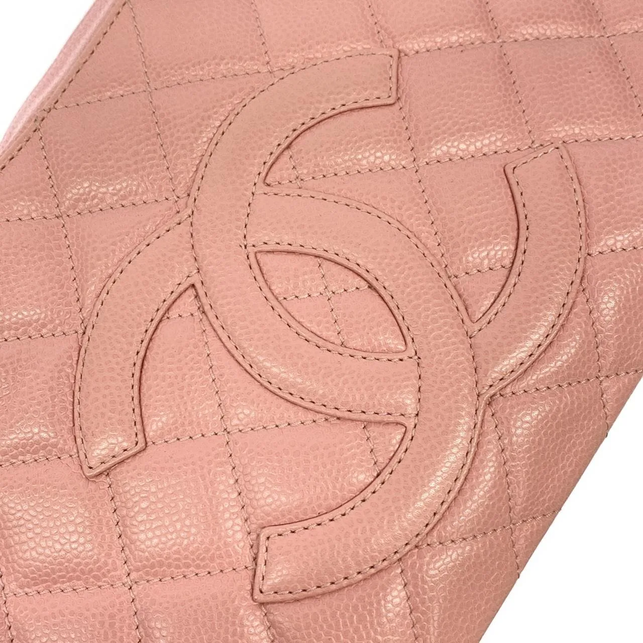 CHANEL Matelasse 20993 Shoulder Grained Calfskin Pink Grained Calfskin Rank A - Thumbnail 4