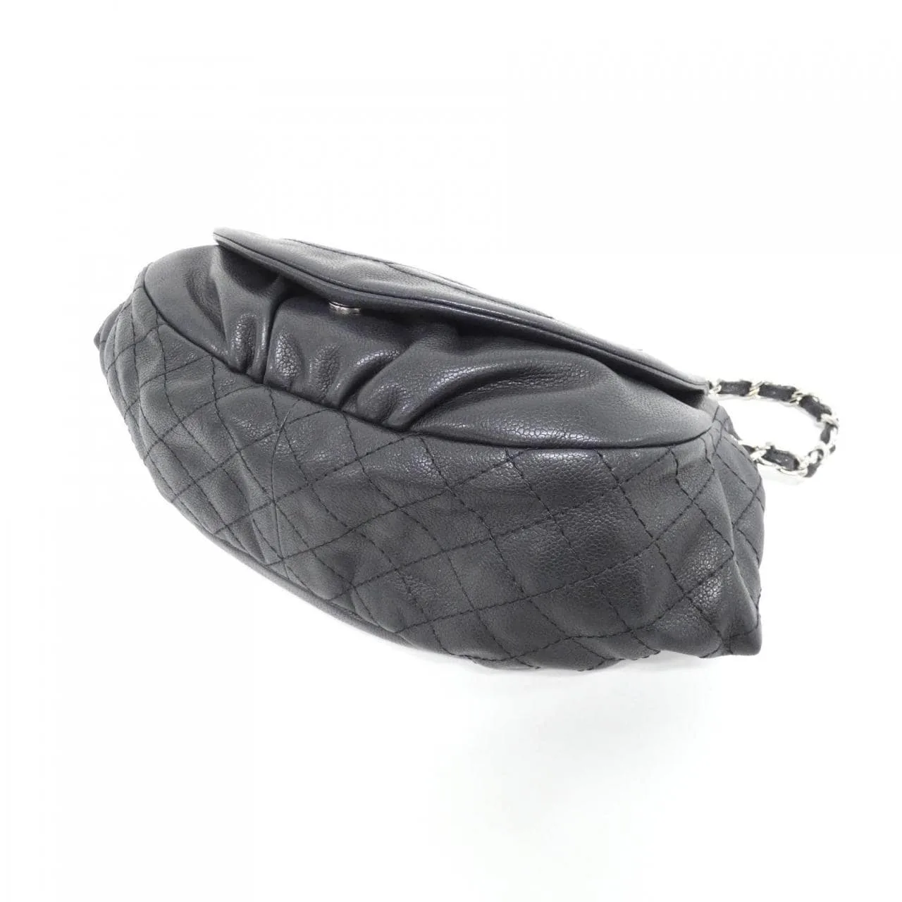 CHANEL 40022 Shoulder Grained Calfskin Black Grained Calfskin Rank A - Thumbnail 3