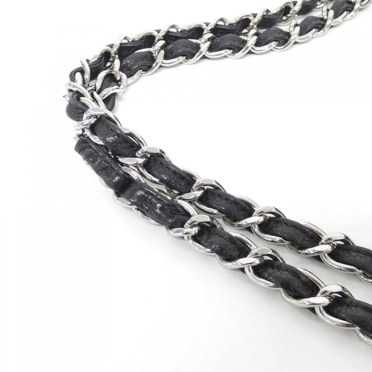 CHANEL 40022 Shoulder Grained Calfskin Black Grained Calfskin Rank A - Thumbnail 4