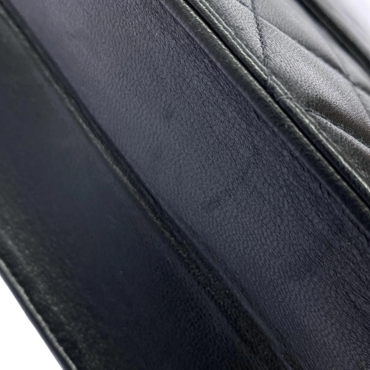 CHANEL 03570 Shoulder Lambskin Black Lambskin Rank A - Thumbnail 3