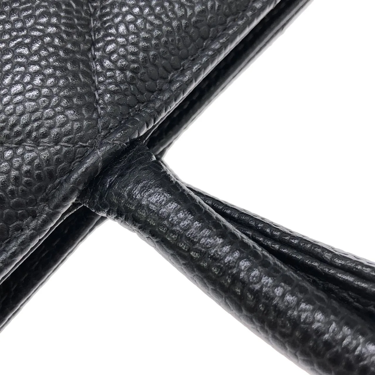 CHANEL Matelasse 1804 Handbag Grained Calfskin Black Grained Calfskin Rank A - Thumbnail 6