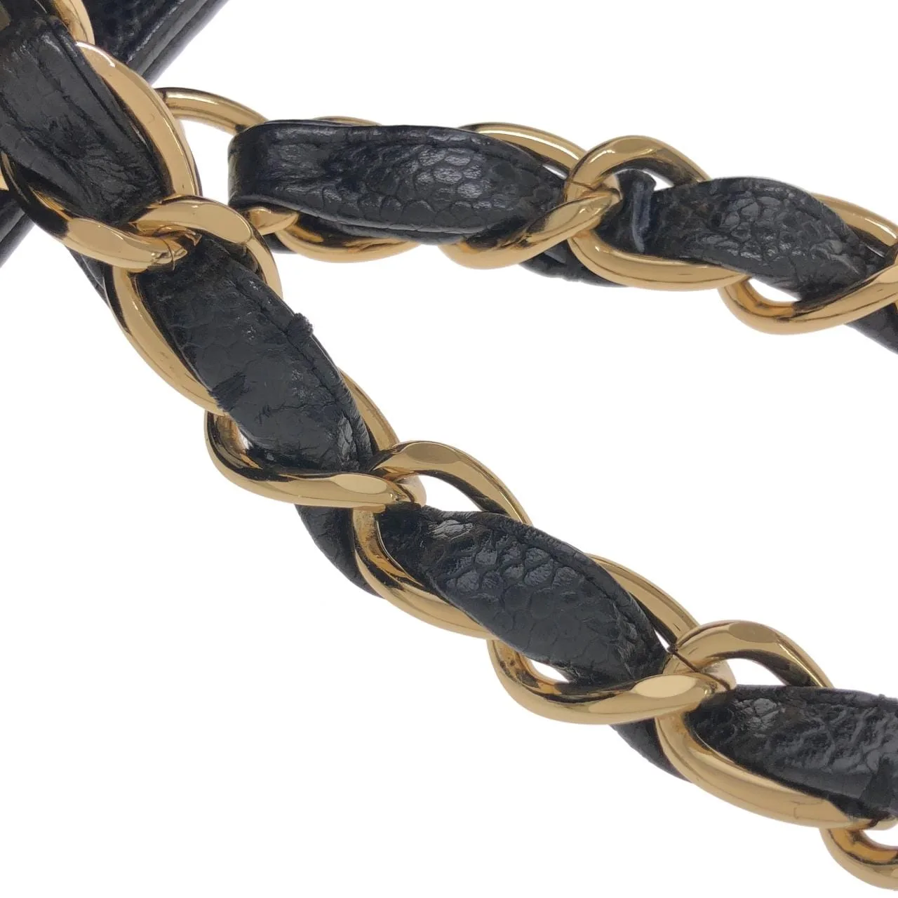 CHANEL 20994 Shoulder Grained Calfskin Black Grained Calfskin Rank A - Thumbnail 4