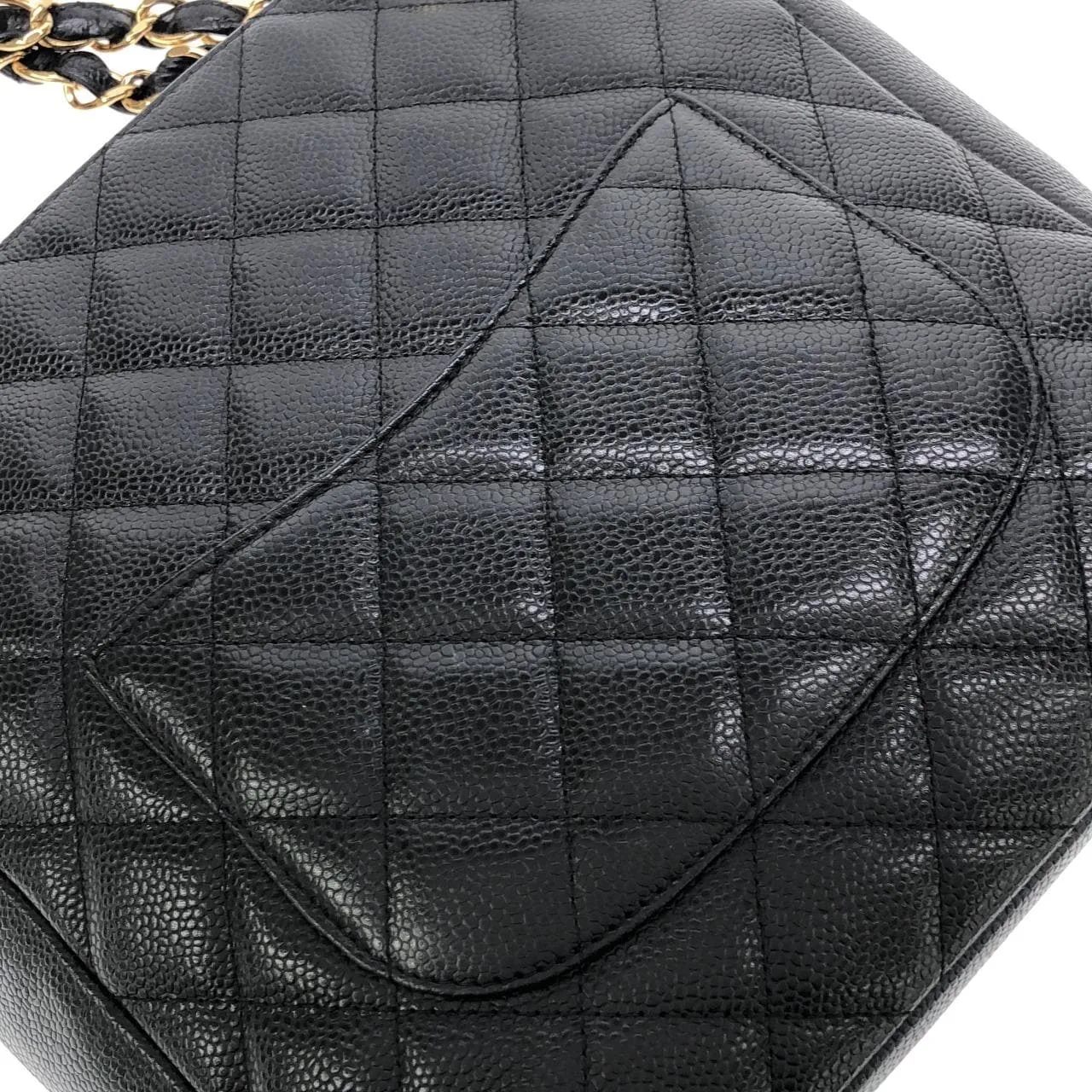 CHANEL 20994 Shoulder Grained Calfskin Black Grained Calfskin Rank A - Thumbnail 5