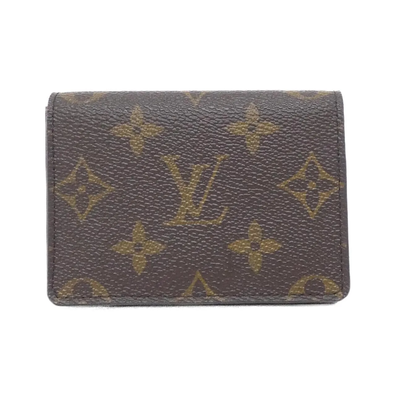 LOUIS VUITTON M63801 Card Case Monogram Black