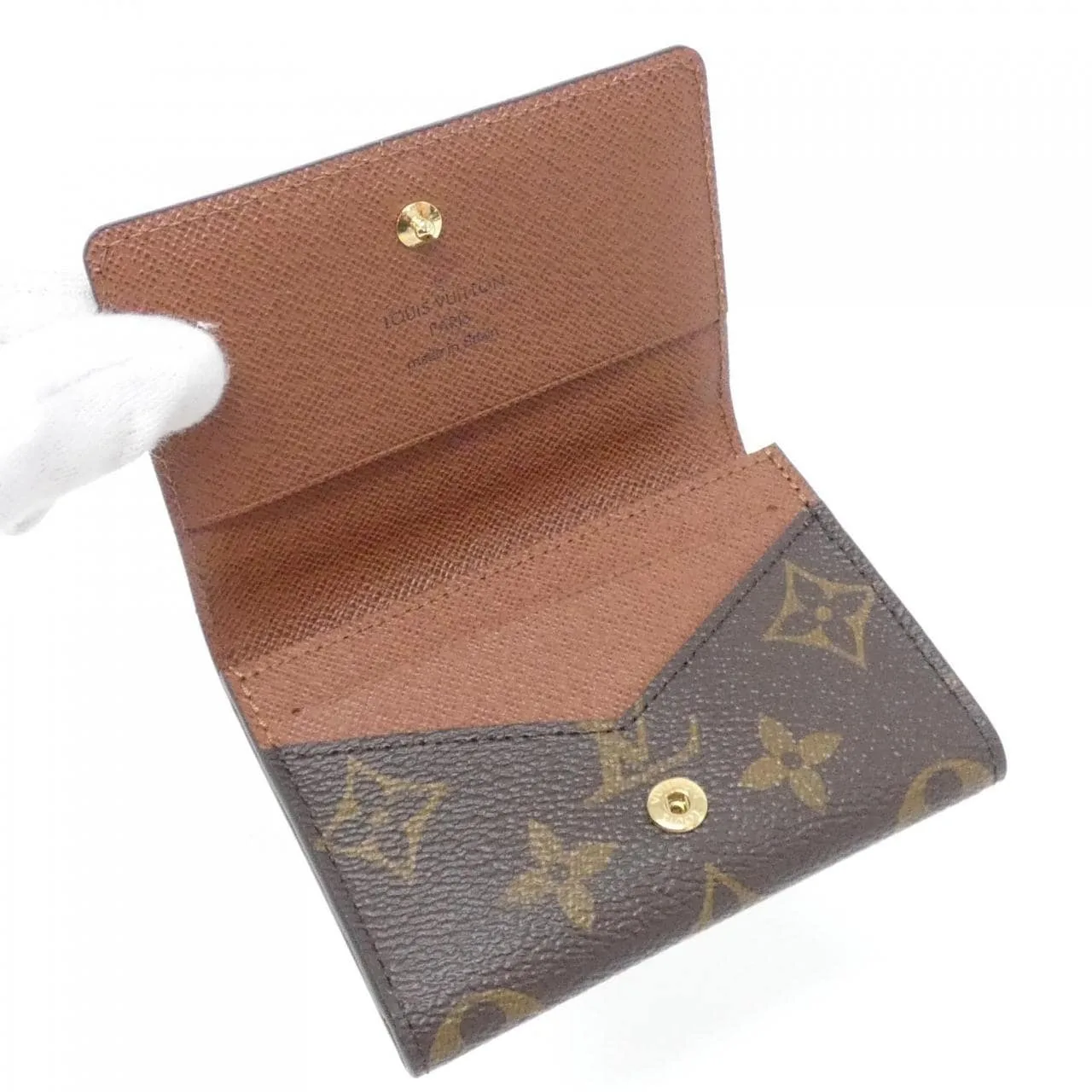 LOUIS VUITTON M63801 Card Case Monogram Black Monogram Rank A - Thumbnail 4