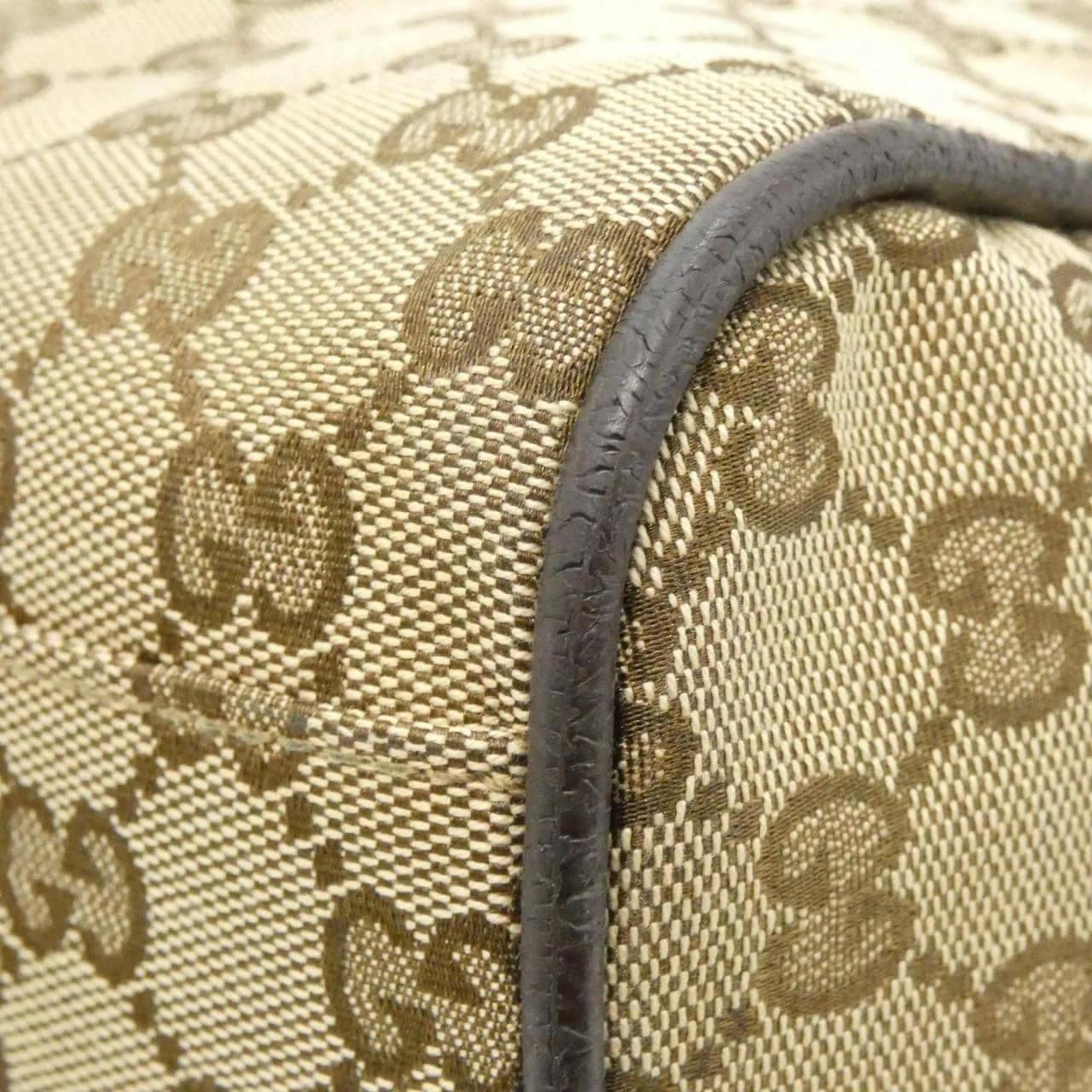 GUCCI 146310 Boston Canvas 米色 帆布 中古品A - 縮圖 3