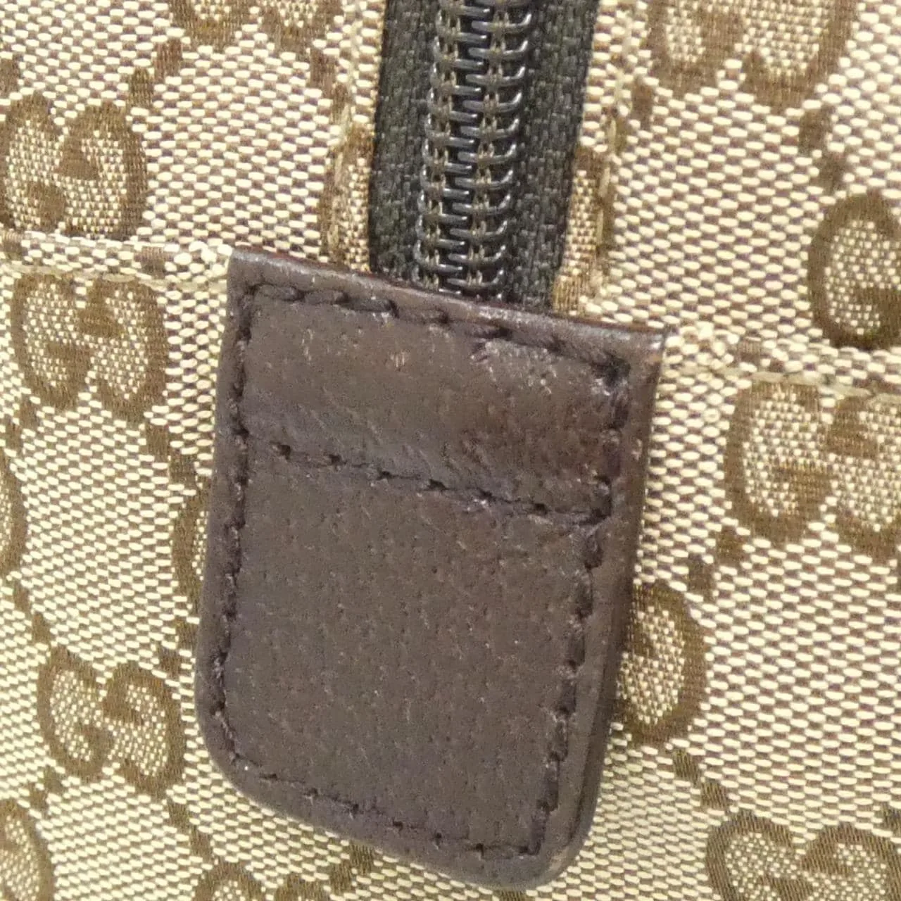 GUCCI 146310 Boston Canvas 米色 帆布 中古品A - 縮圖 7