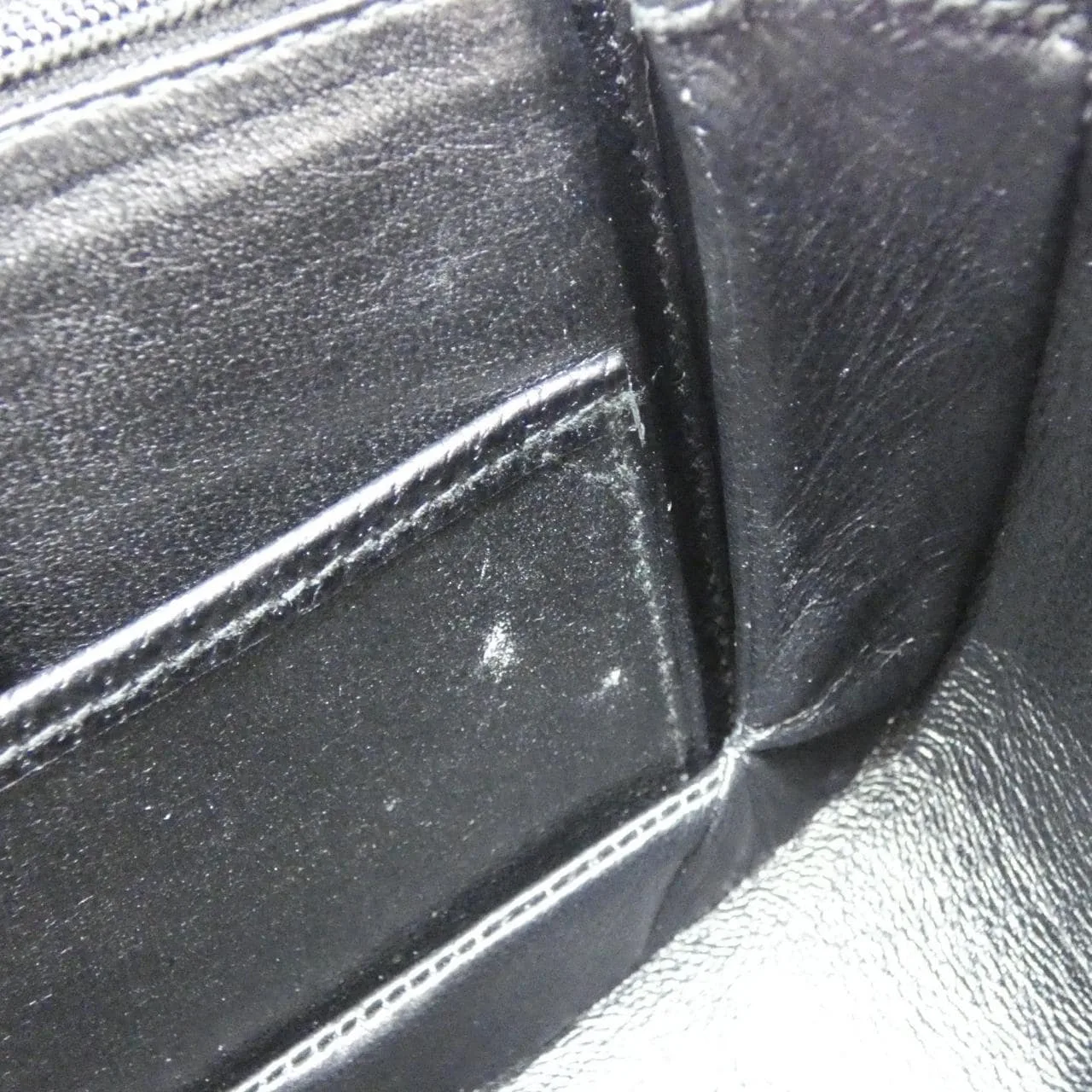 GUCCI 000 1014 Handbag Leather Black Leather Rank A - Thumbnail 10