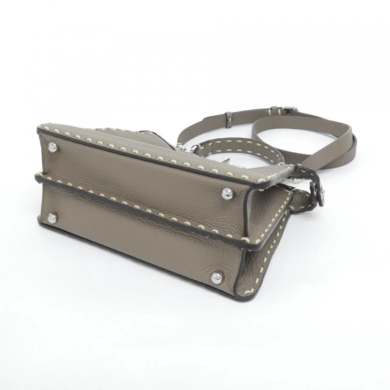 FENDI Peekaboo 8BN327 AFQ8 Handbag Black Rank A - Thumbnail 2