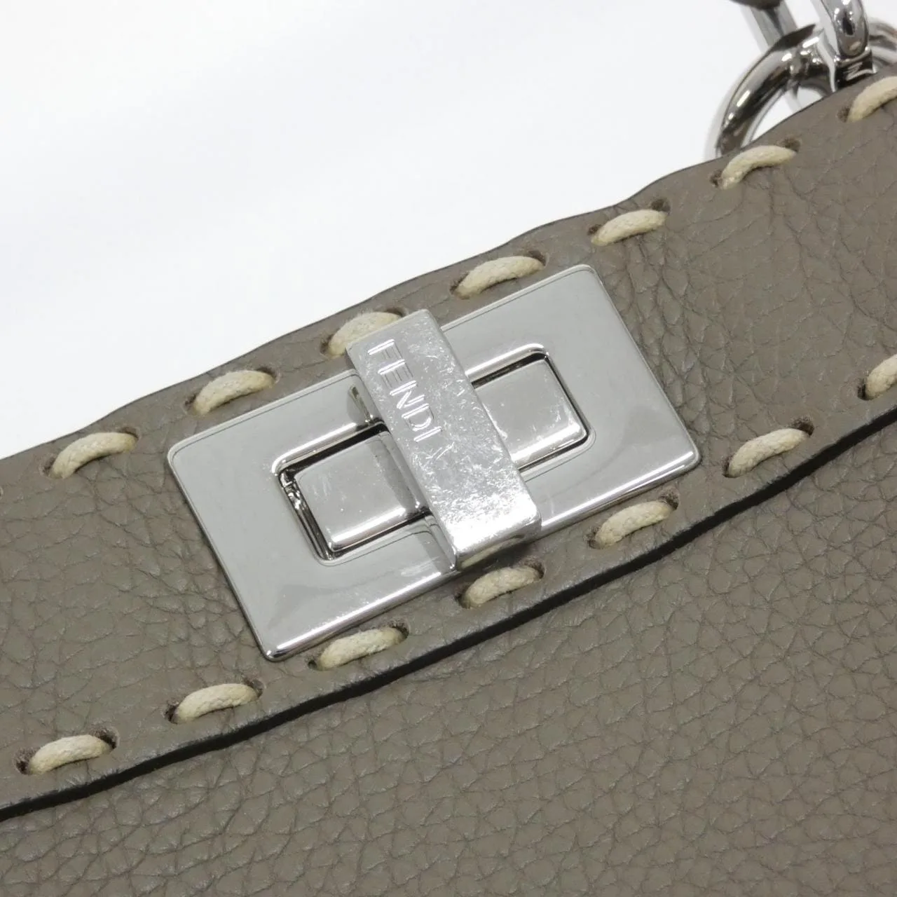 FENDI Peekaboo 8BN327 AFQ8 Handbag Black Rank A - Thumbnail 3