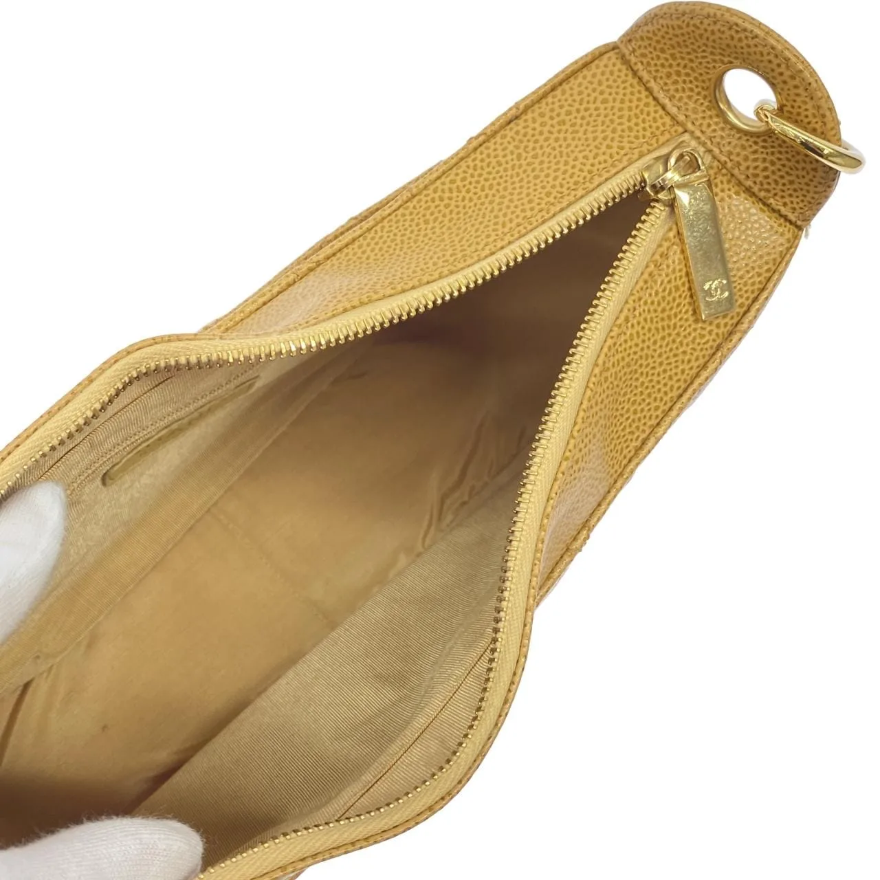 CHANEL Matelasse 20993 Shoulder Grained Calfskin Beige Grained Calfskin Rank A - Thumbnail 6