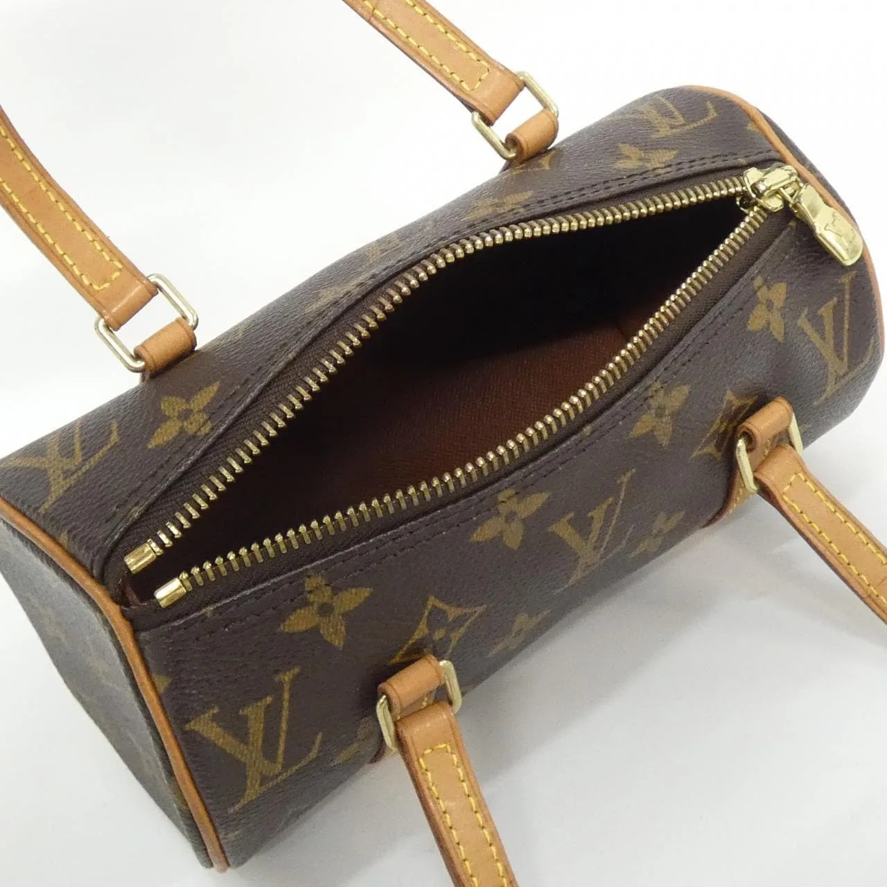 LOUIS VUITTON Papillon M51389 Handbag Monogram 黑色 Monogram 中古品B - 縮圖 6