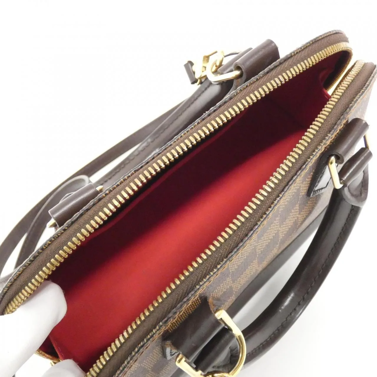 LOUIS VUITTON Alma N41221 Handbag Damier Black Damier Rank A - Thumbnail 9