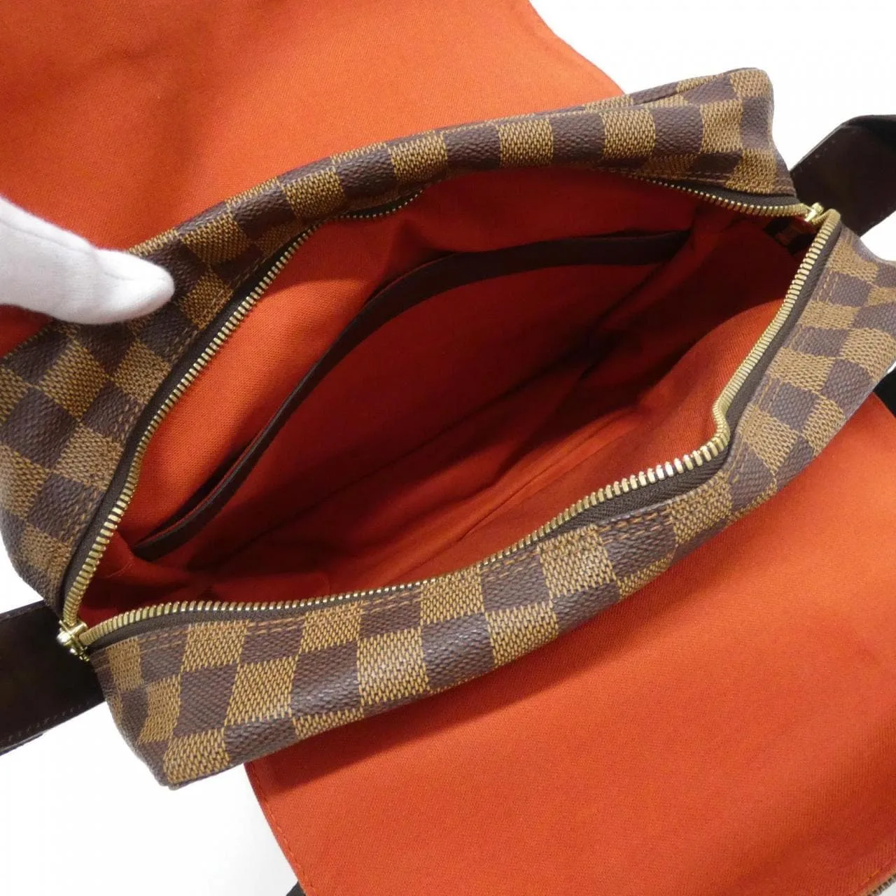 LOUIS VUITTON N45255 Shoulder Damier 黑色 Damier 中古品A - 縮圖 5