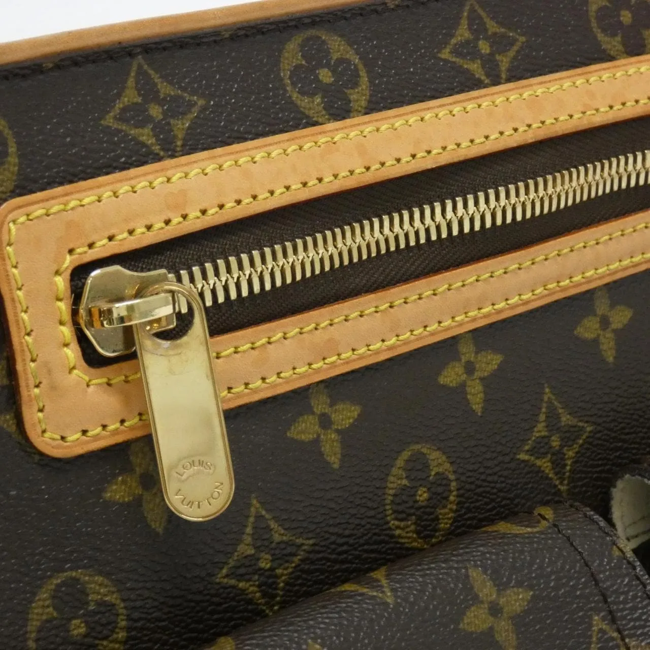 LOUIS VUITTON M40045+J54394 Shoulder Monogram Black Monogram Rank B - Thumbnail 4