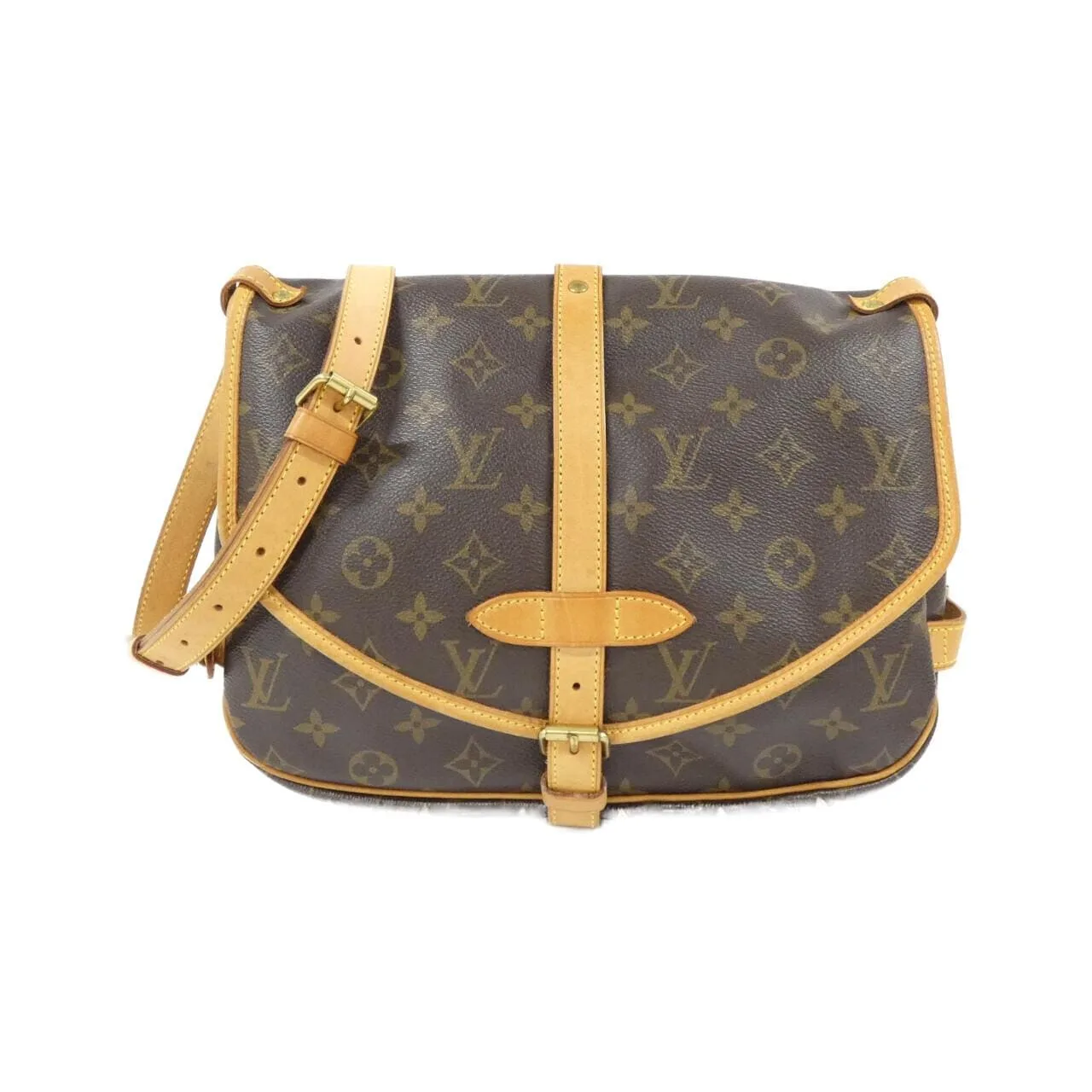 LOUIS VUITTON Saumur M42256 Shoulder Monogram
