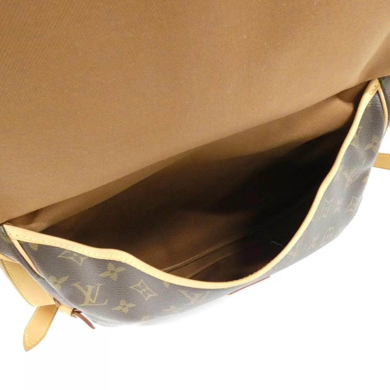 LOUIS VUITTON Saumur M42256 Shoulder Monogram 黑色 Monogram 中古品B - 縮圖 8