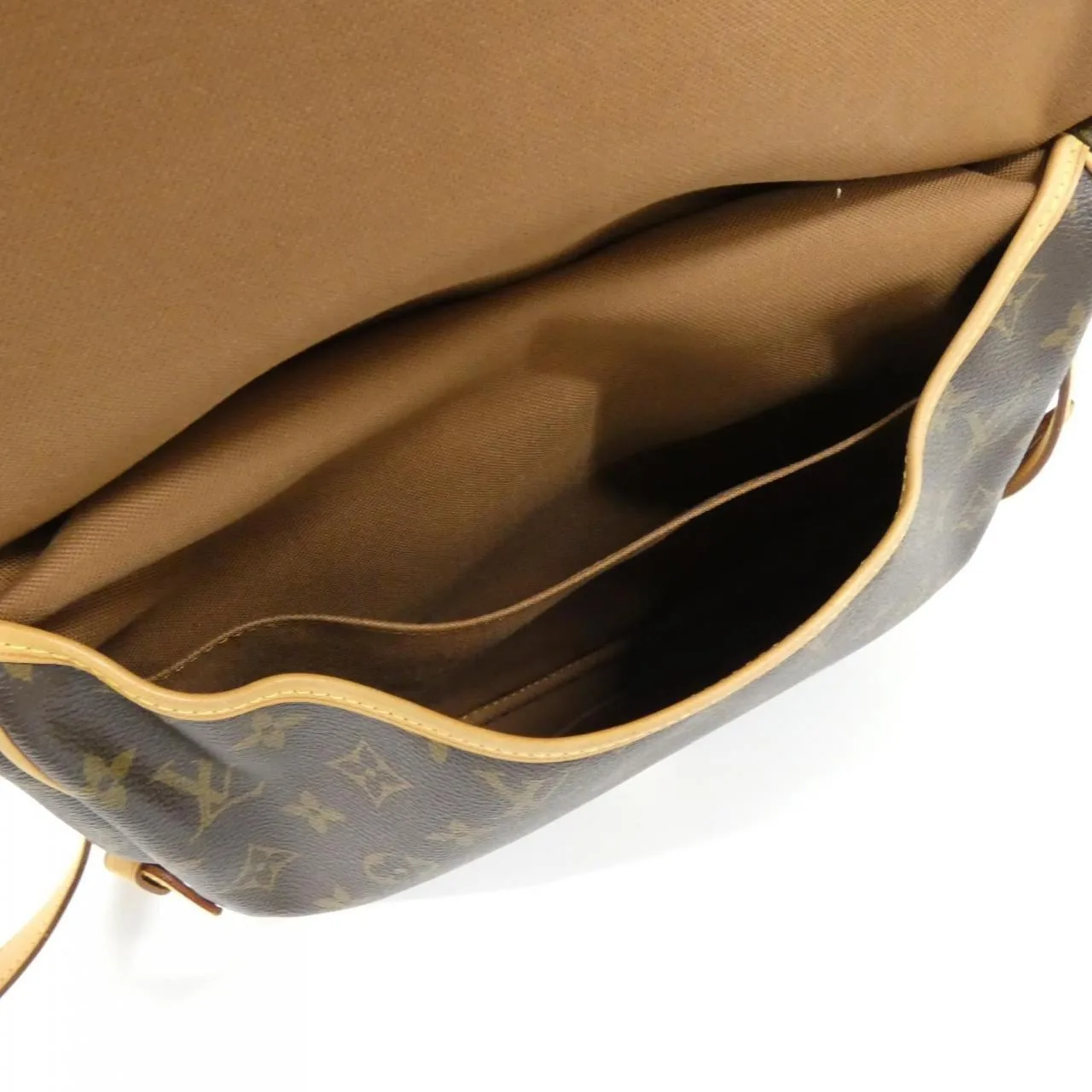 LOUIS VUITTON Saumur M42256 Shoulder Monogram 黑色 Monogram 中古品B - 縮圖 9