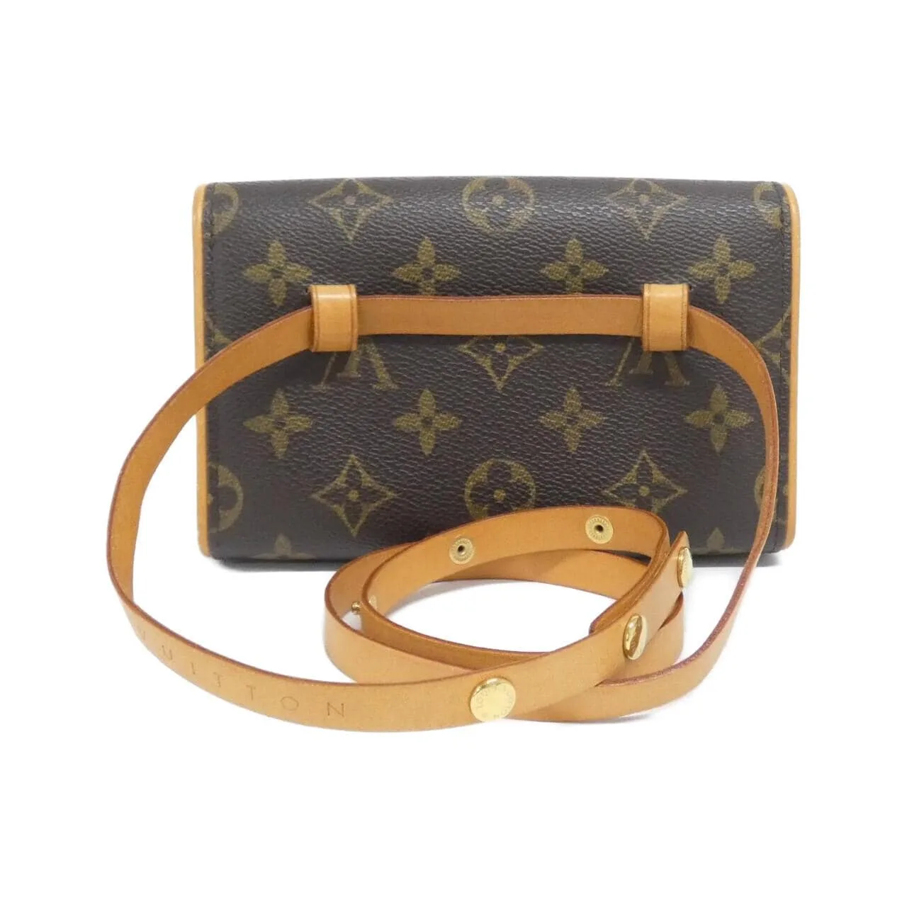LOUIS VUITTON Pochette M51855+M67304 Belt Monogram 黑色 Monogram 中古品A - 縮圖 2