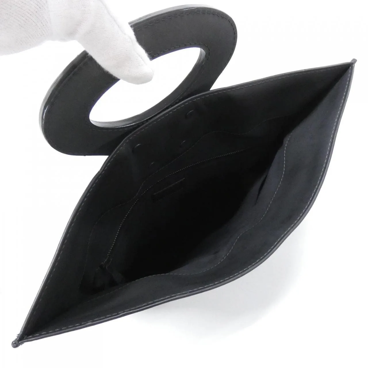 LOUIS VUITTON N51101 Handbag Damier 黑色 Damier 中古品A - 縮圖 5