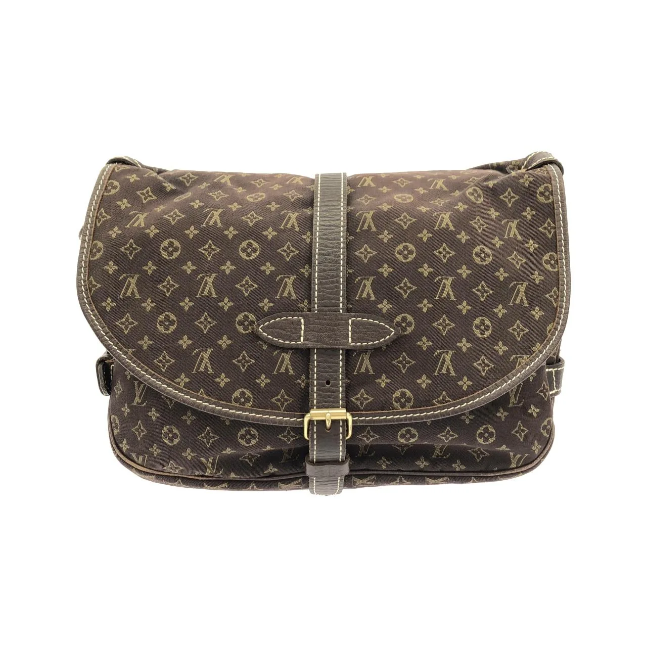 LOUIS VUITTON Saumur M95227 Shoulder Monogram 黑色 Monogram 中古品A - 縮圖 2