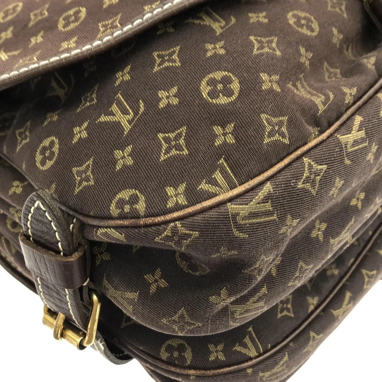 LOUIS VUITTON Saumur M95227 Shoulder Monogram 黑色 Monogram 中古品A - 縮圖 3