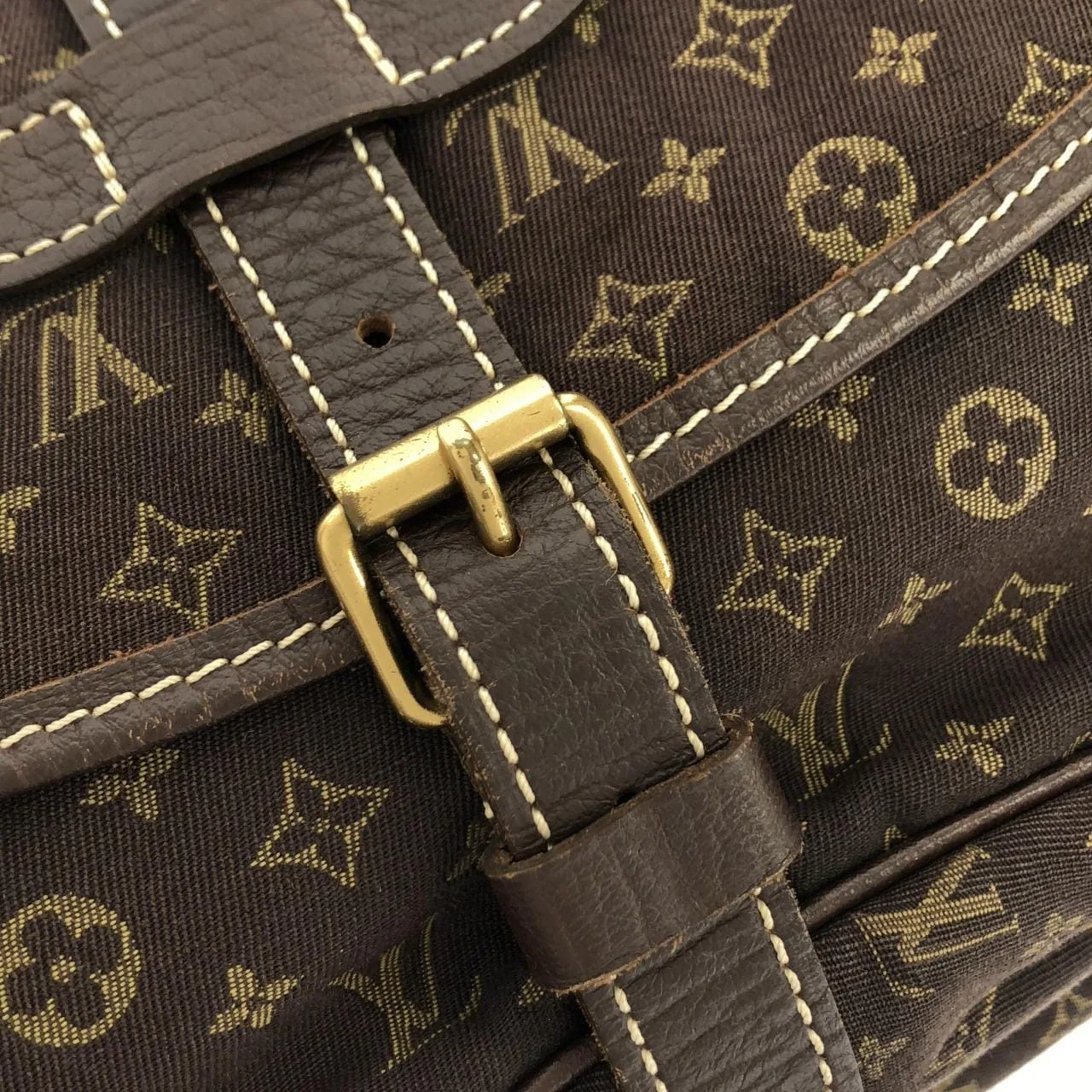 LOUIS VUITTON Saumur M95227 Shoulder Monogram 黑色 Monogram 中古品A - 縮圖 6