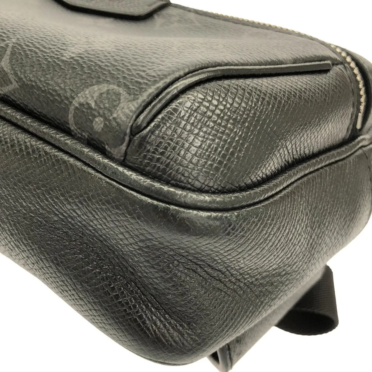 LOUIS VUITTON Bum Bag M30245 Shoulder Canvas 黑色 帆布 中古品B - 縮圖 3