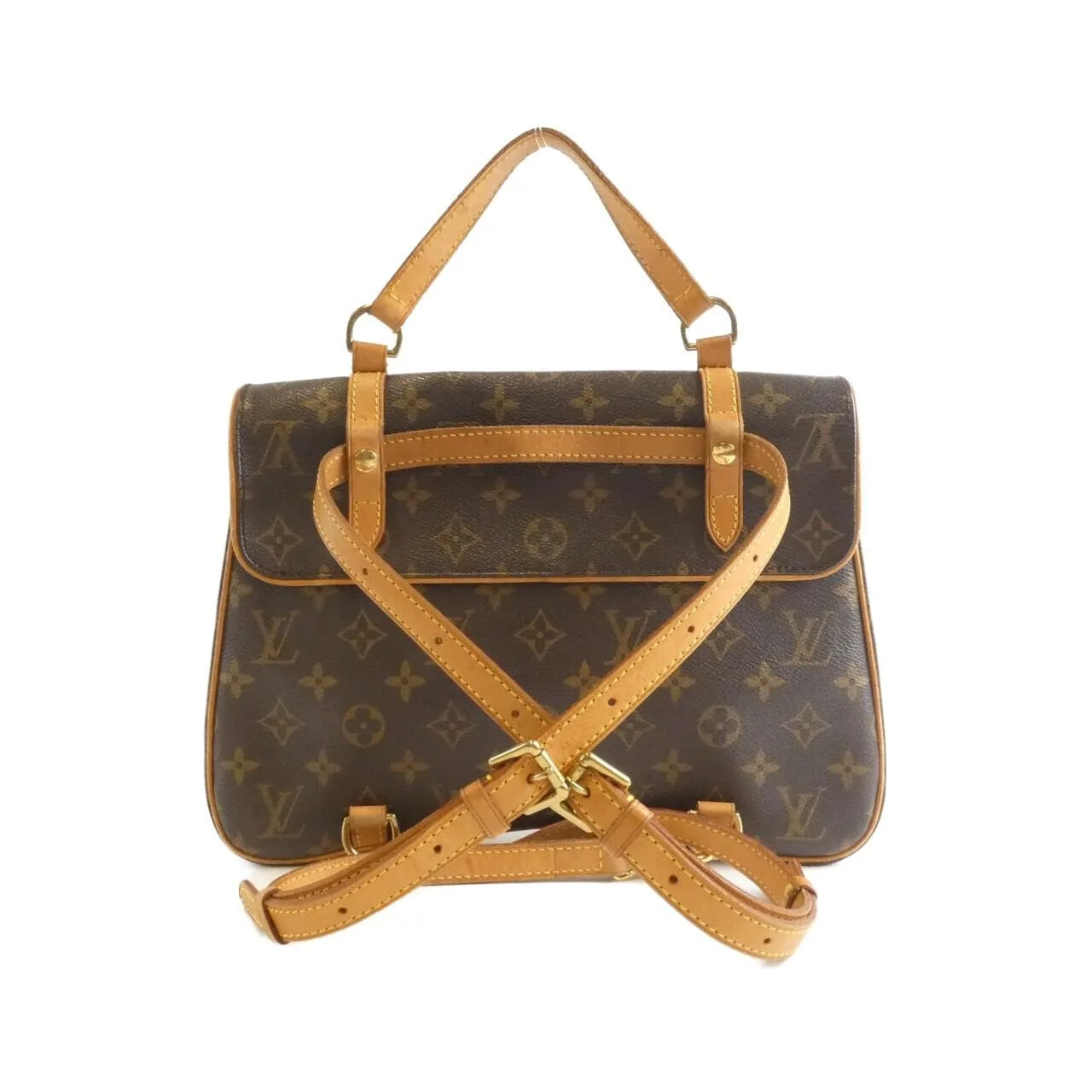 LOUIS VUITTON M51158 Backpack Monogram 黑色 Monogram 中古品B - 縮圖 2