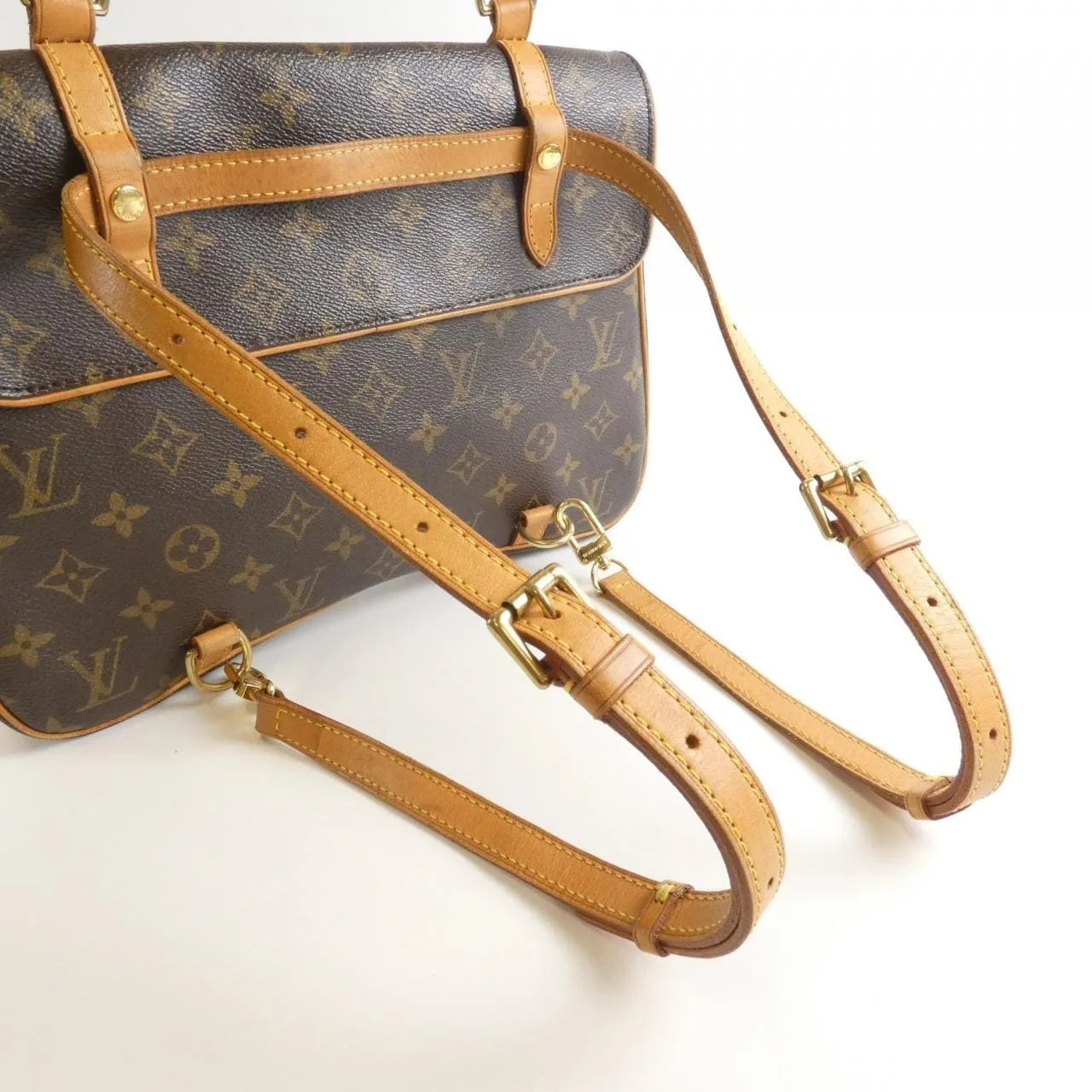 LOUIS VUITTON M51158 Backpack Monogram 黑色 Monogram 中古品B - 縮圖 8