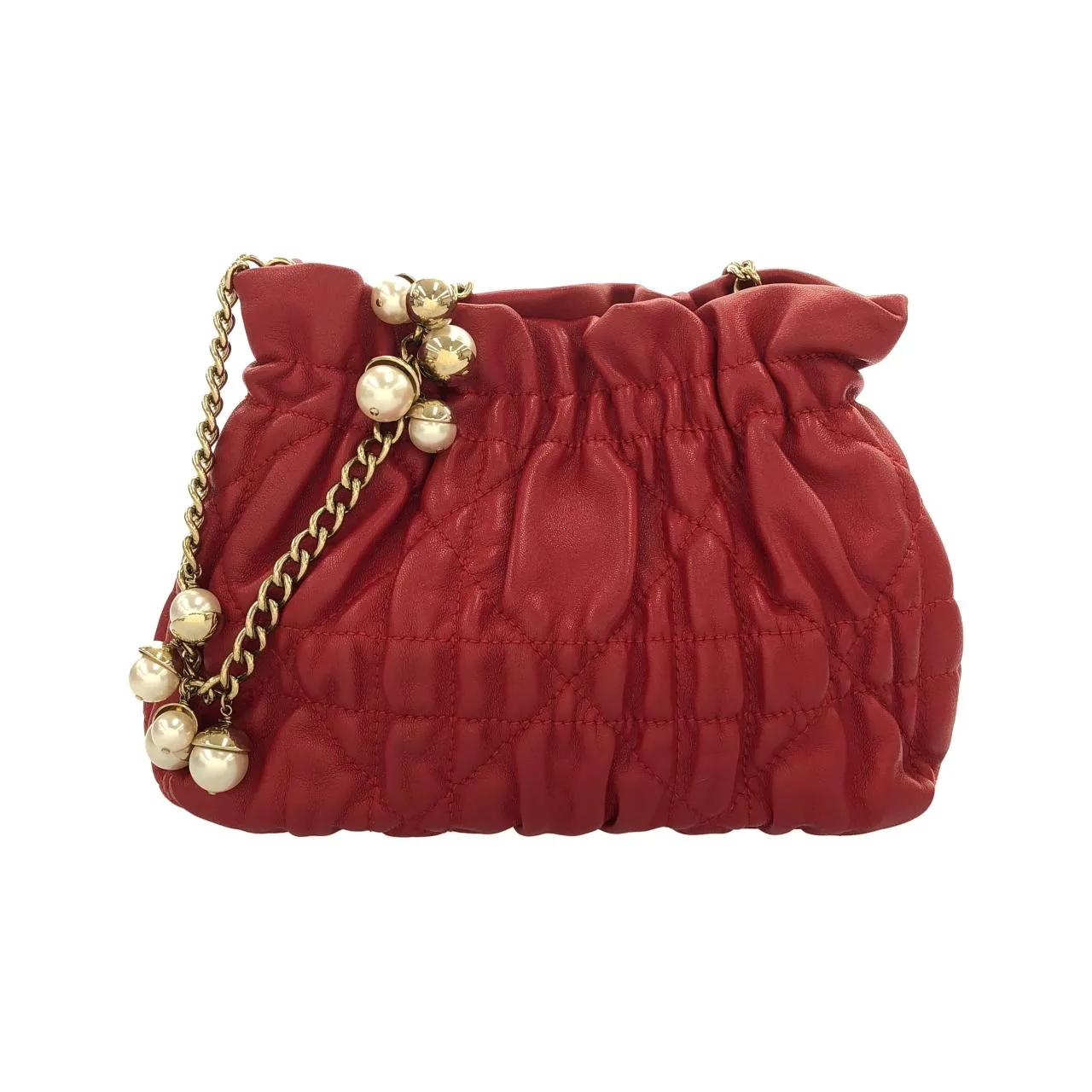 DIOR 肩背包 皮革 Red