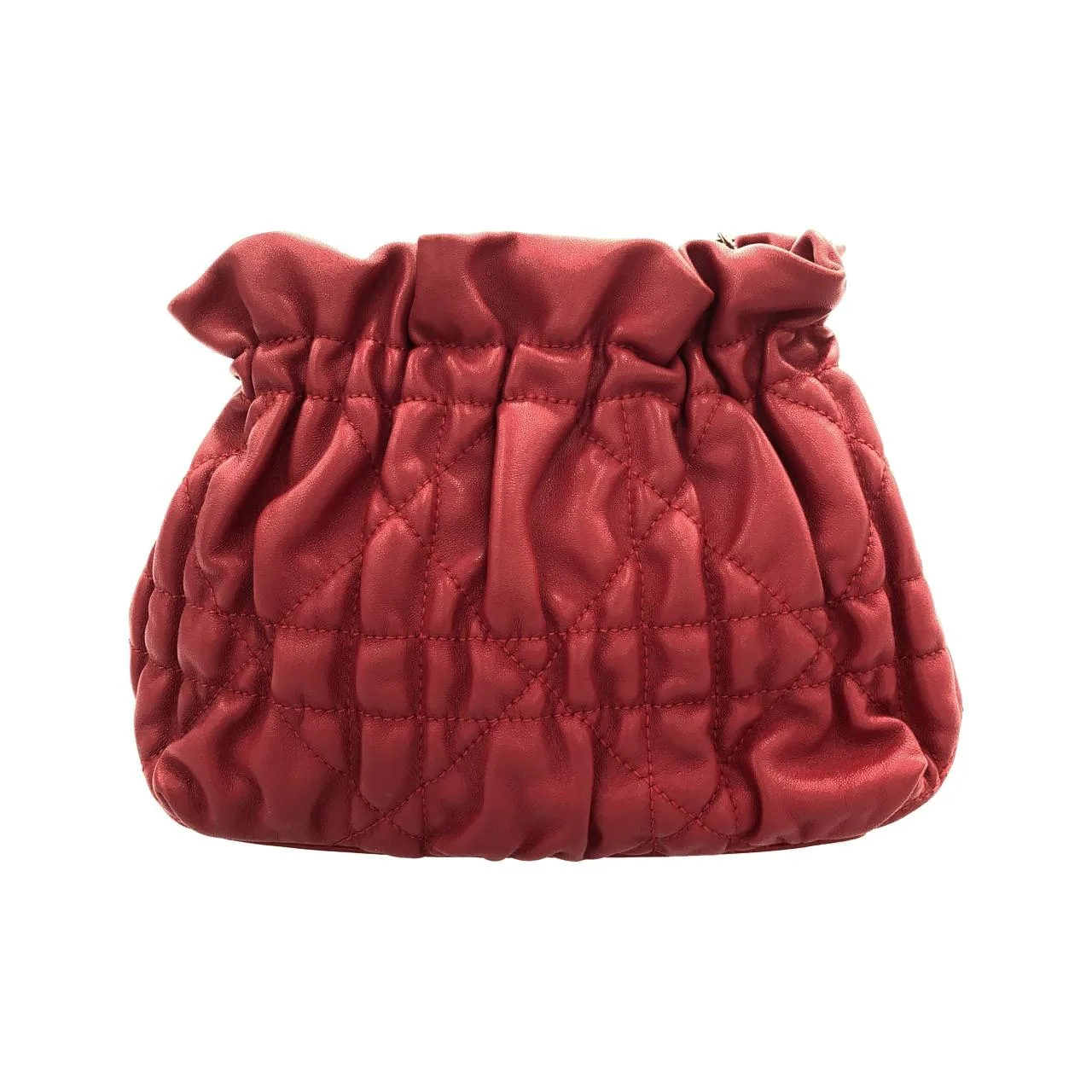 DIOR 肩背包 皮革 紅色 皮革 中古品A - 縮圖 2