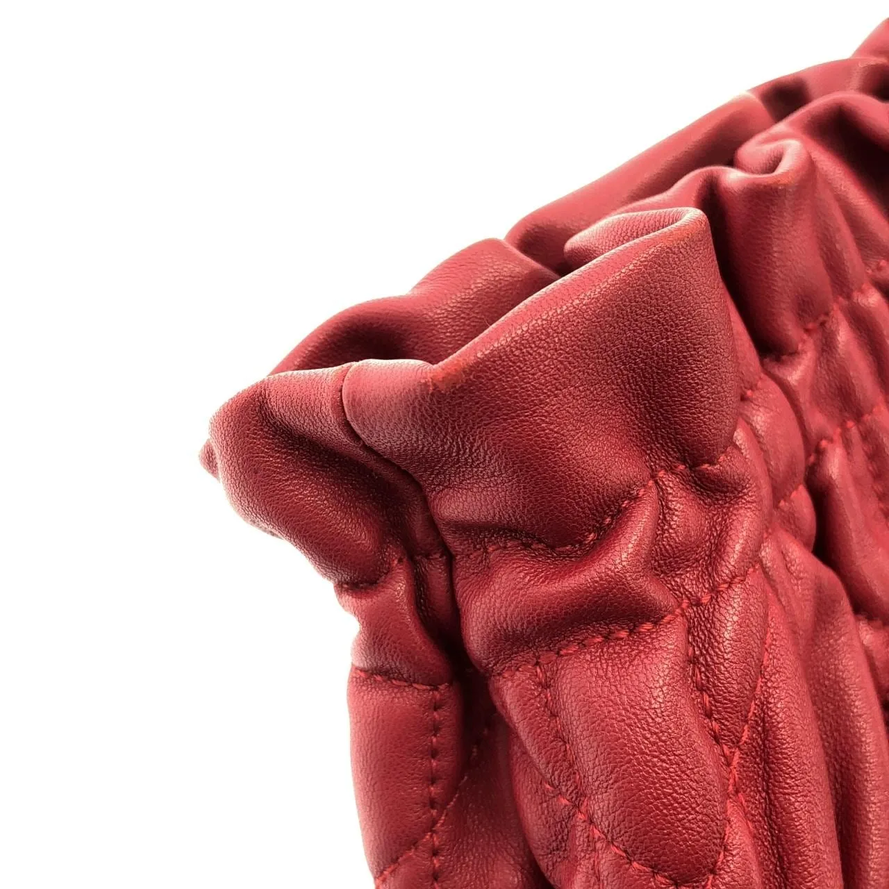 DIOR 肩背包 皮革 紅色 皮革 中古品A - 縮圖 5