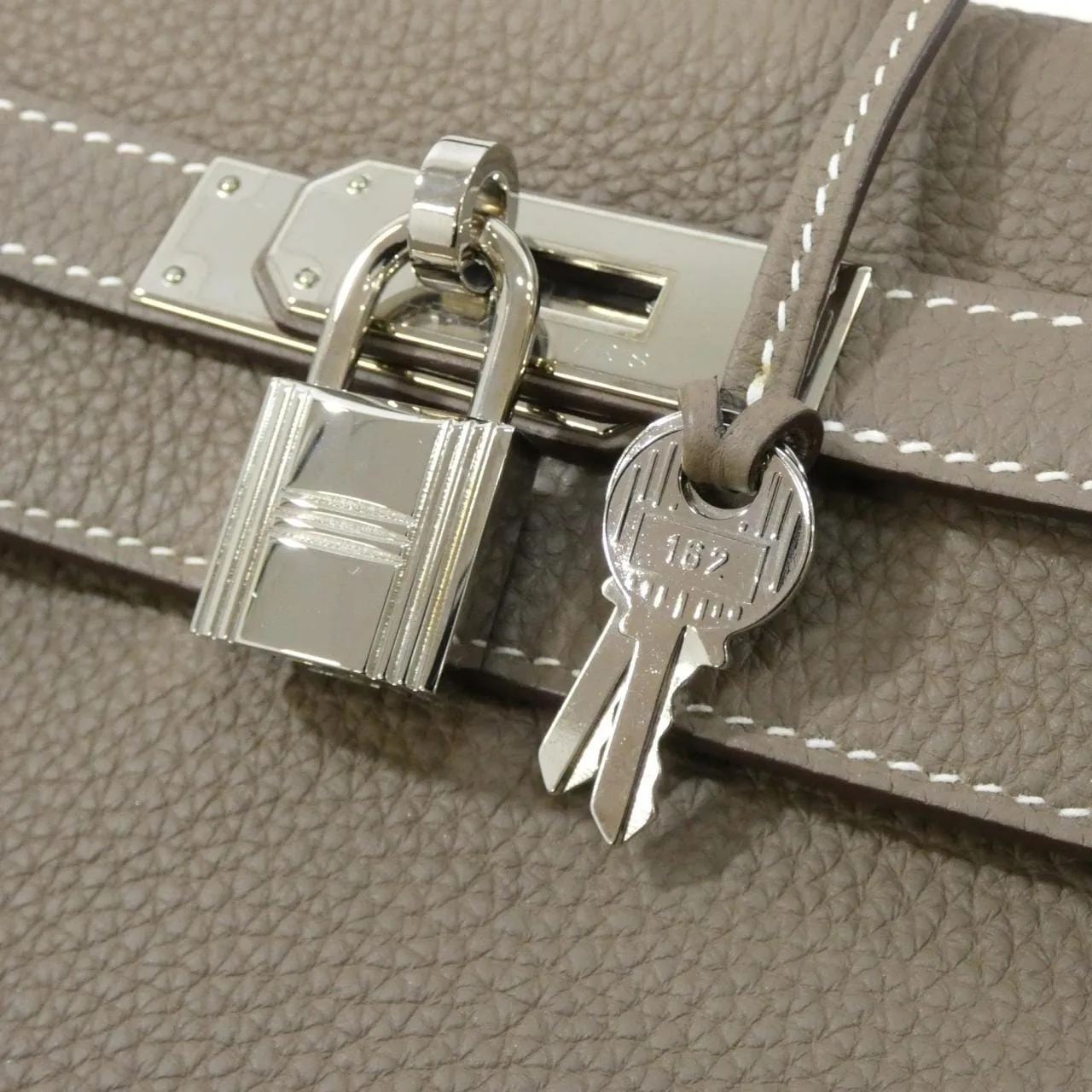 HERMES 028747CK Handbag Togo Etoupe Togo Leather - Thumbnail 4