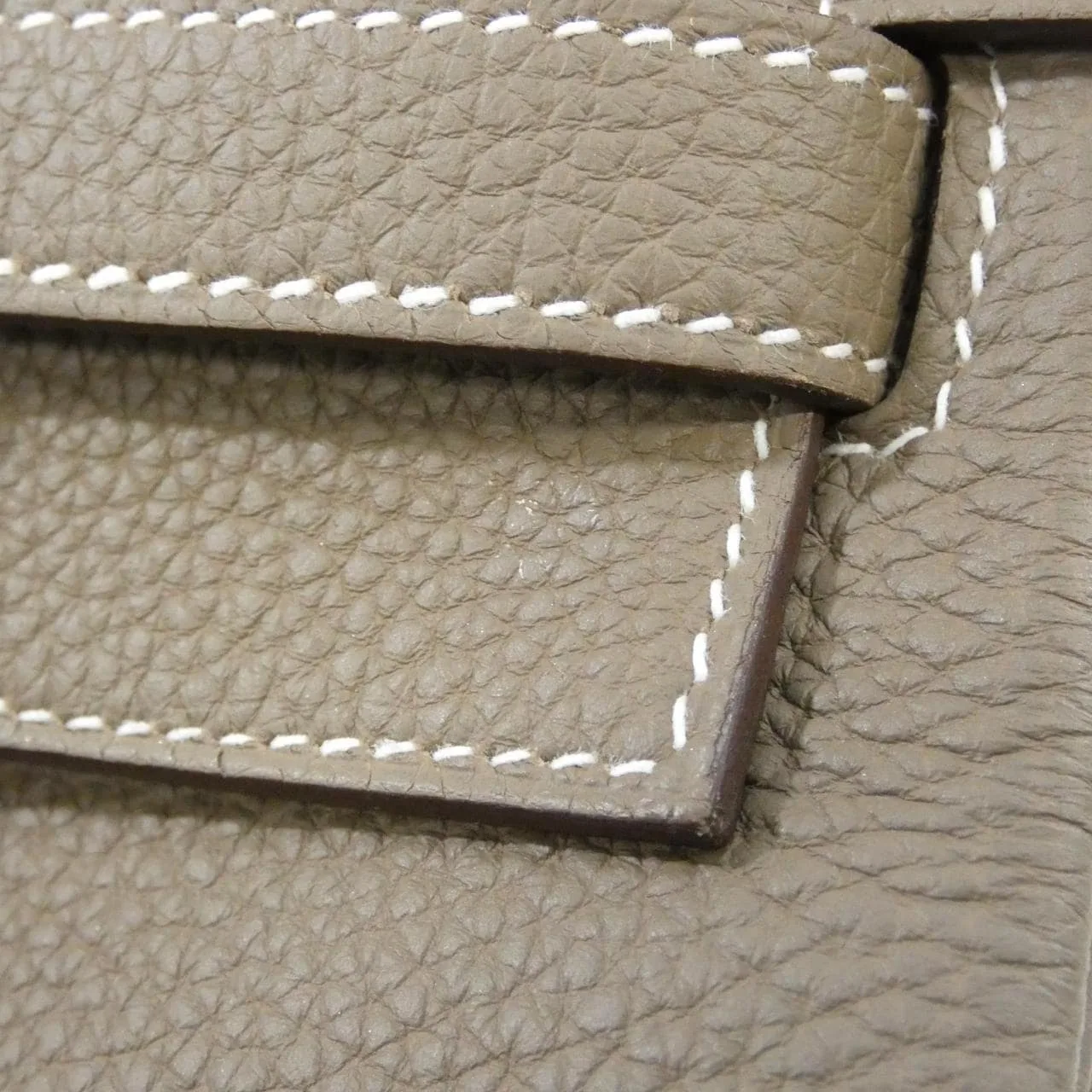 HERMES 028747CK Handbag Togo Etoupe Togo Leather - Thumbnail 5