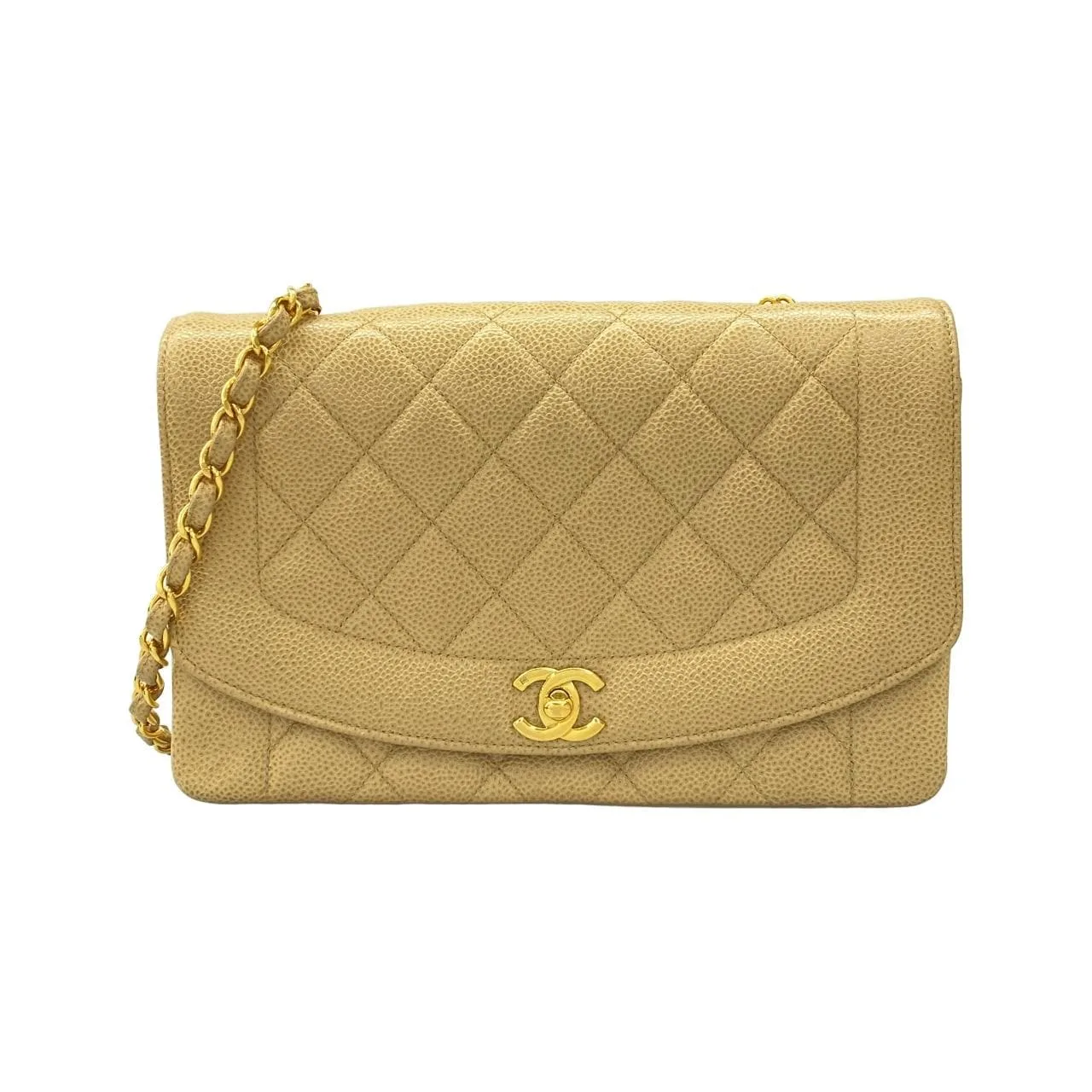CHANEL 01165 Shoulder Grained Calfskin