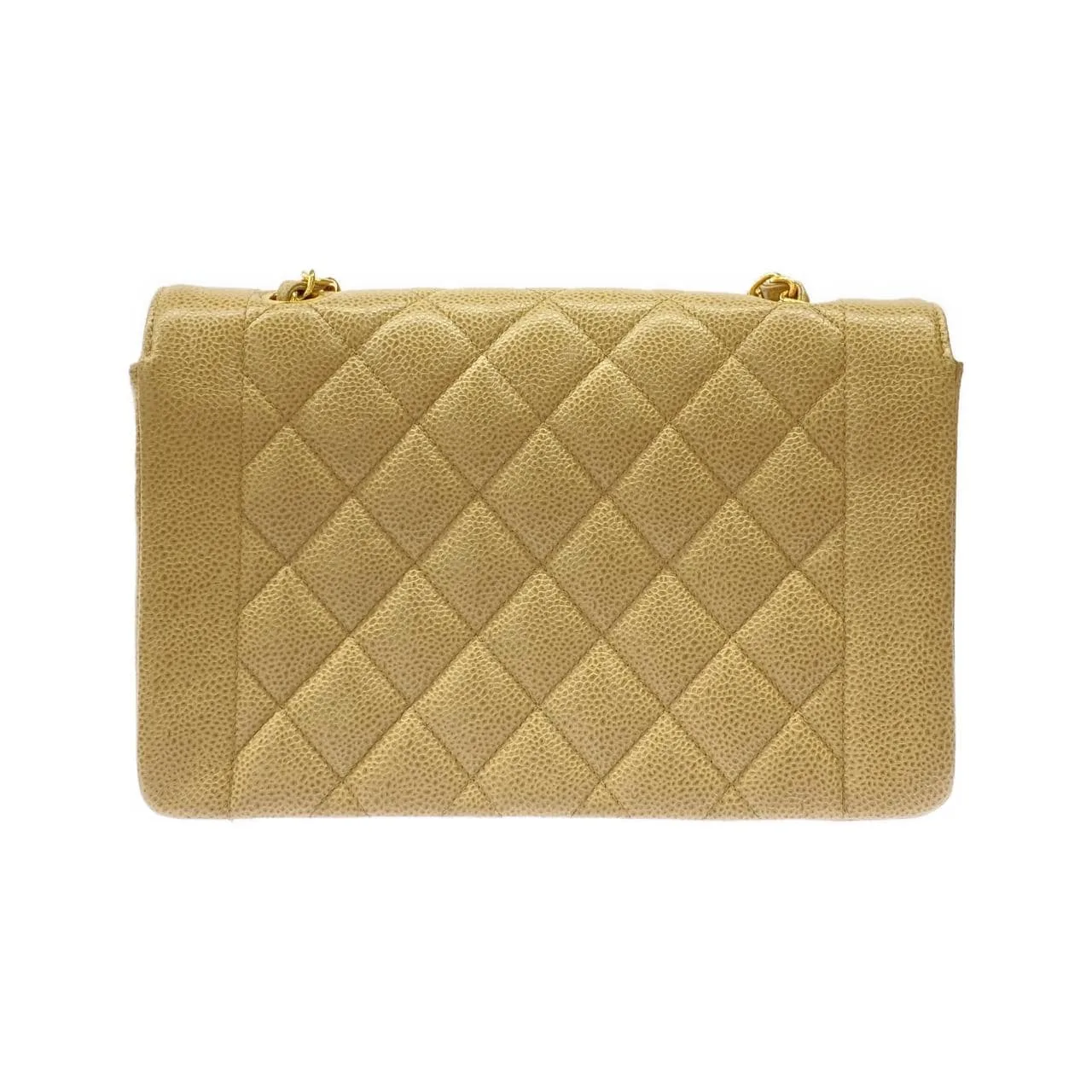 CHANEL 01165 Shoulder Grained Calfskin Beige Grained Calfskin Rank A - Thumbnail 2