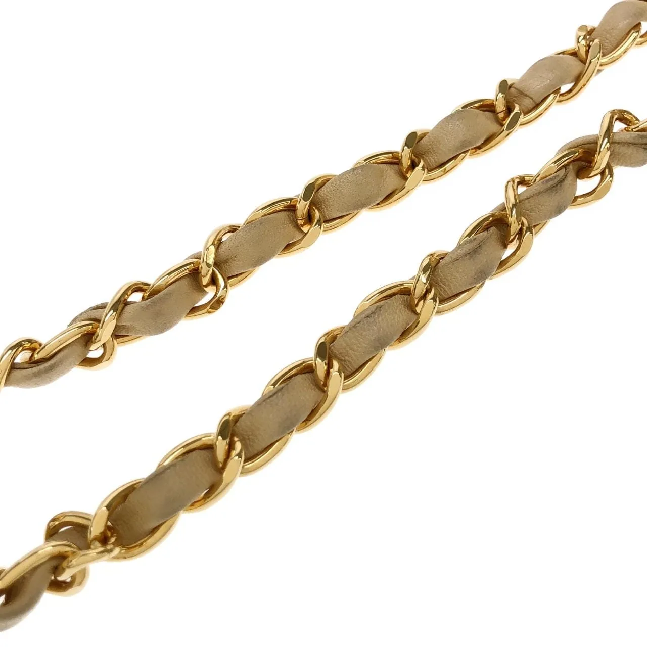 CHANEL Matelasse 1115 Shoulder Lambskin Beige Lambskin Rank A - Thumbnail 6