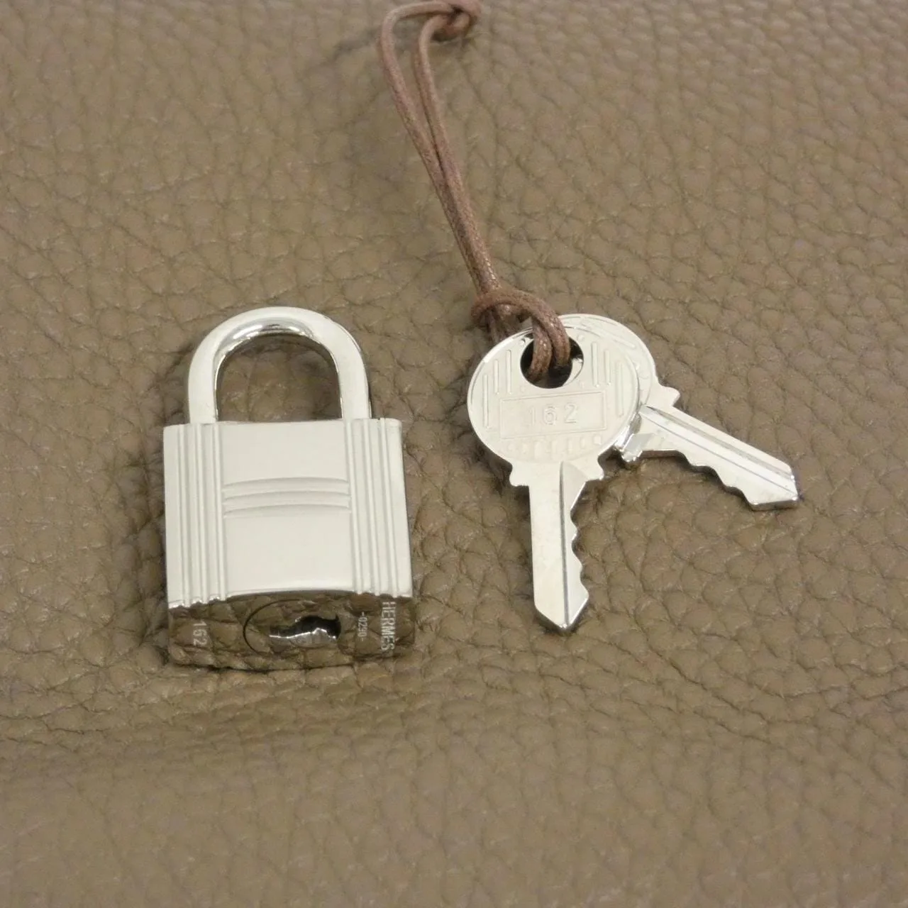 HERMES Picotin 060991CK Handbag Clemence Etoupe Clemence Leather Rank A - Thumbnail 5