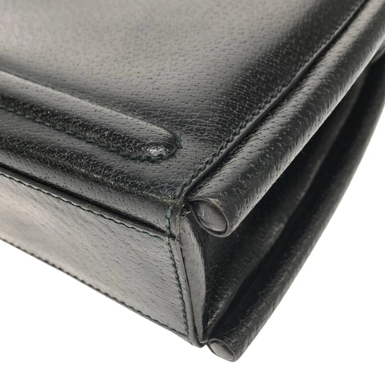 GUCCI 000 908 0085 肩背包 皮革 黑色 皮革 中古品A - 縮圖 3