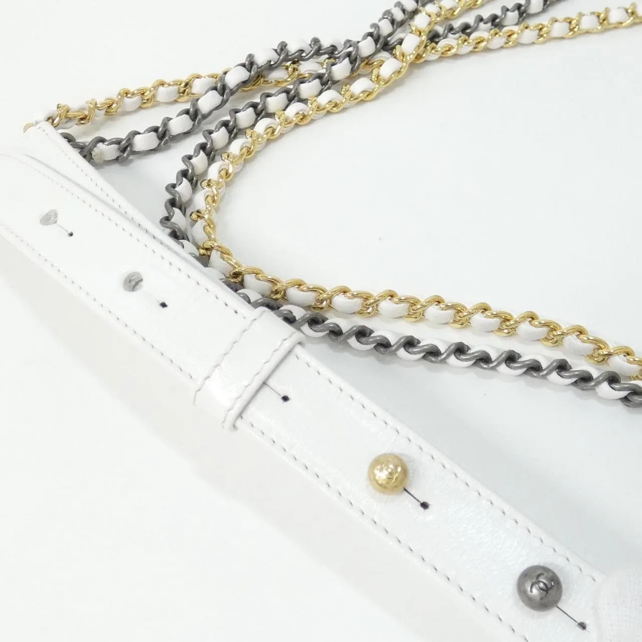 CHANEL Gabrielle 91810 Shoulder 白色 中古品A - 縮圖 8