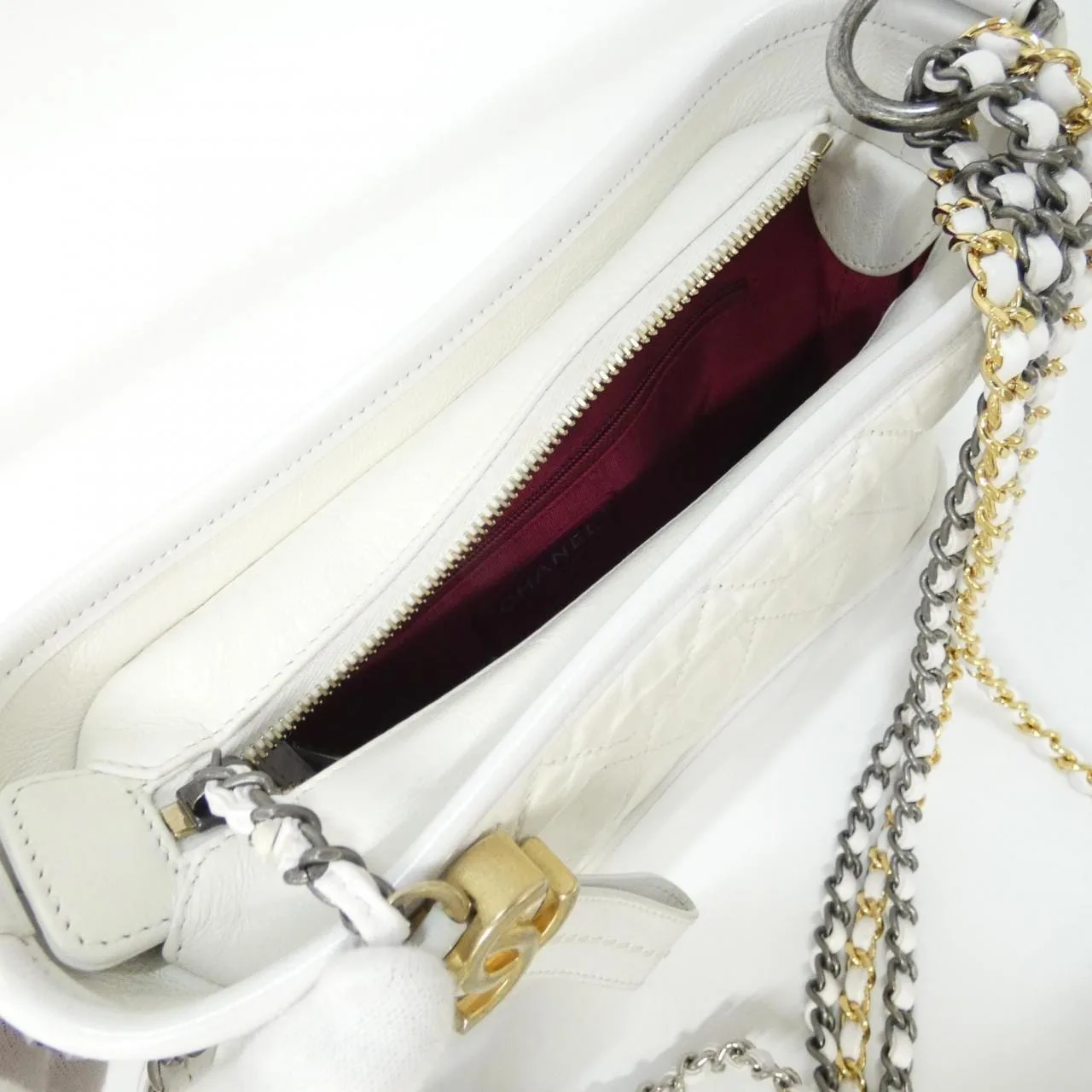 CHANEL Gabrielle 91810 Shoulder 白色 中古品A - 縮圖 9