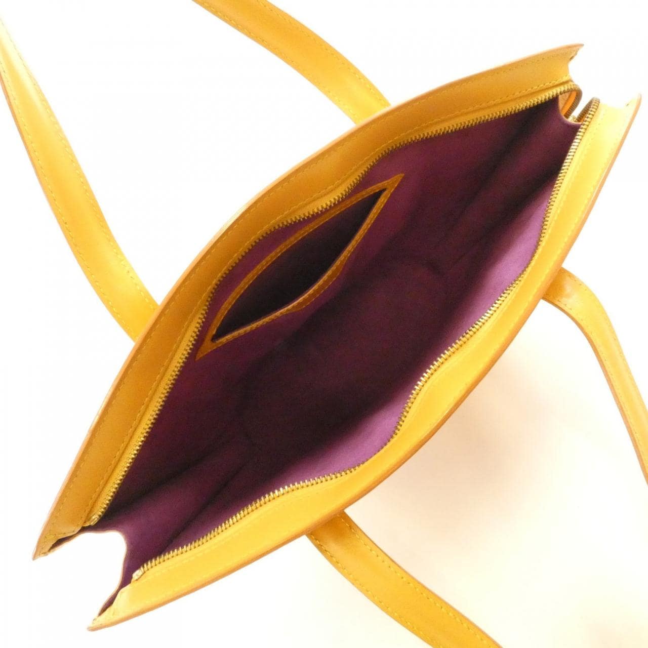 LOUIS VUITTON Saint-Jacques M52279 Handbag Epi 黃色 Epi 中古品B - 縮圖 8