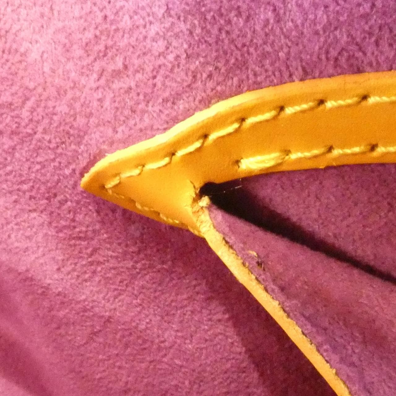 LOUIS VUITTON Saint-Jacques M52279 Handbag Epi 黃色 Epi 中古品B - 縮圖 9