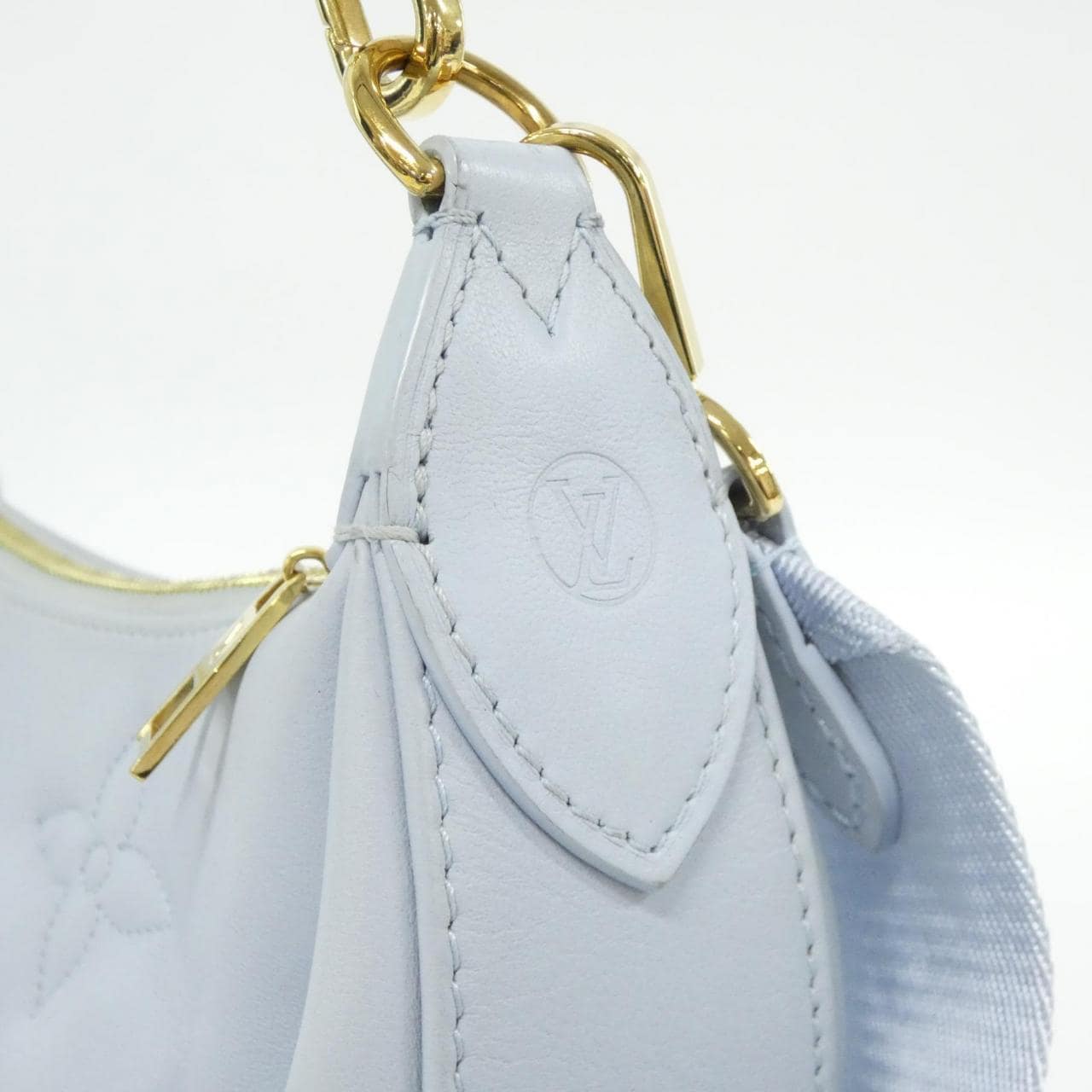 LOUIS VUITTON M59825 Shoulder Lambskin 藍色 羊皮 中古品A - 縮圖 4