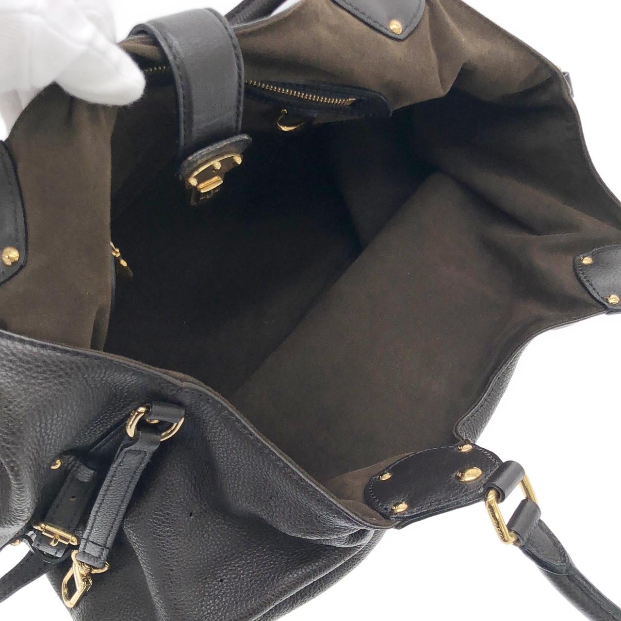 LOUIS VUITTON Mahina M95975 Shoulder 黑色 中古品A - 縮圖 7