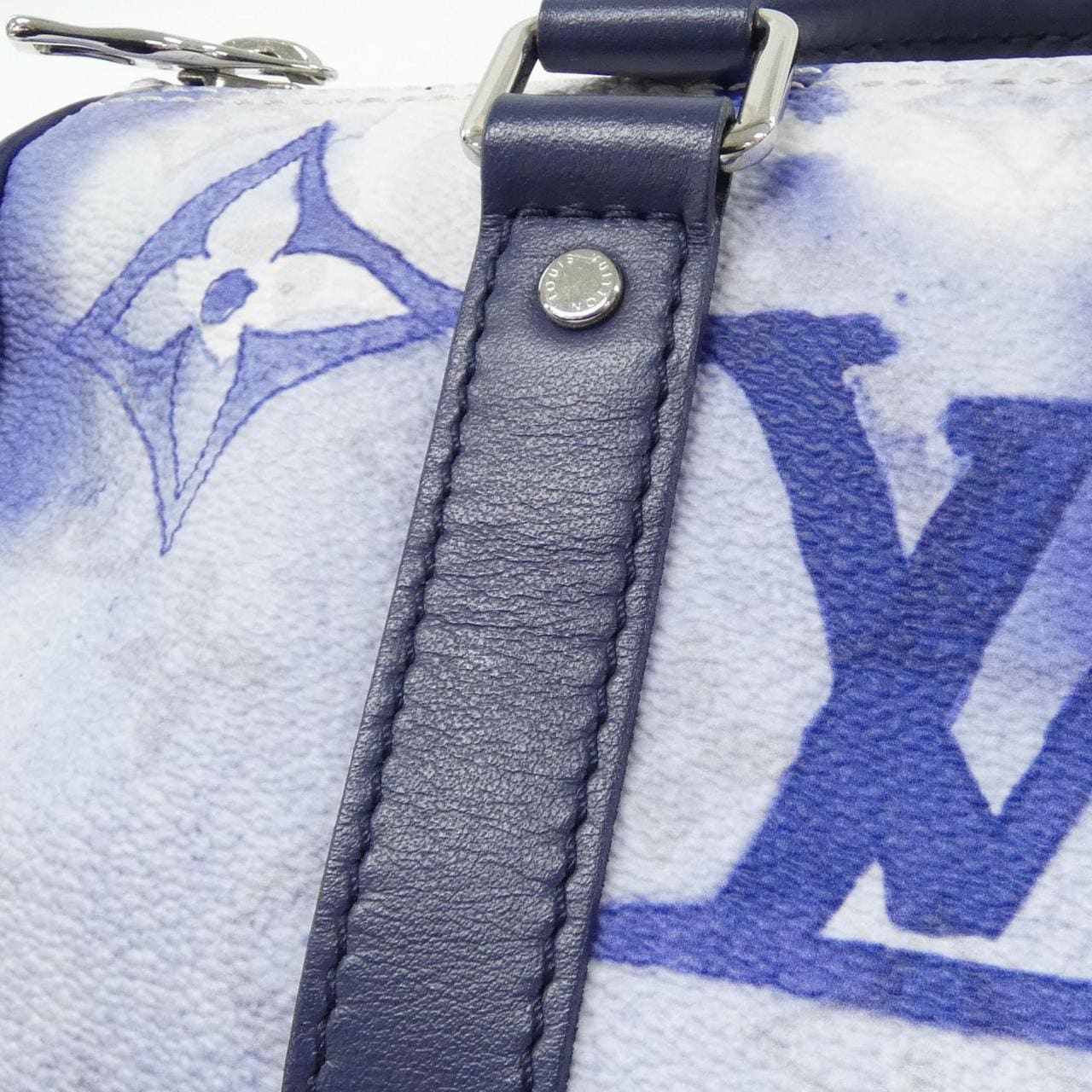 LOUIS VUITTON Keepall M45761 Boston Monogram Blue Monogram - Thumbnail 3