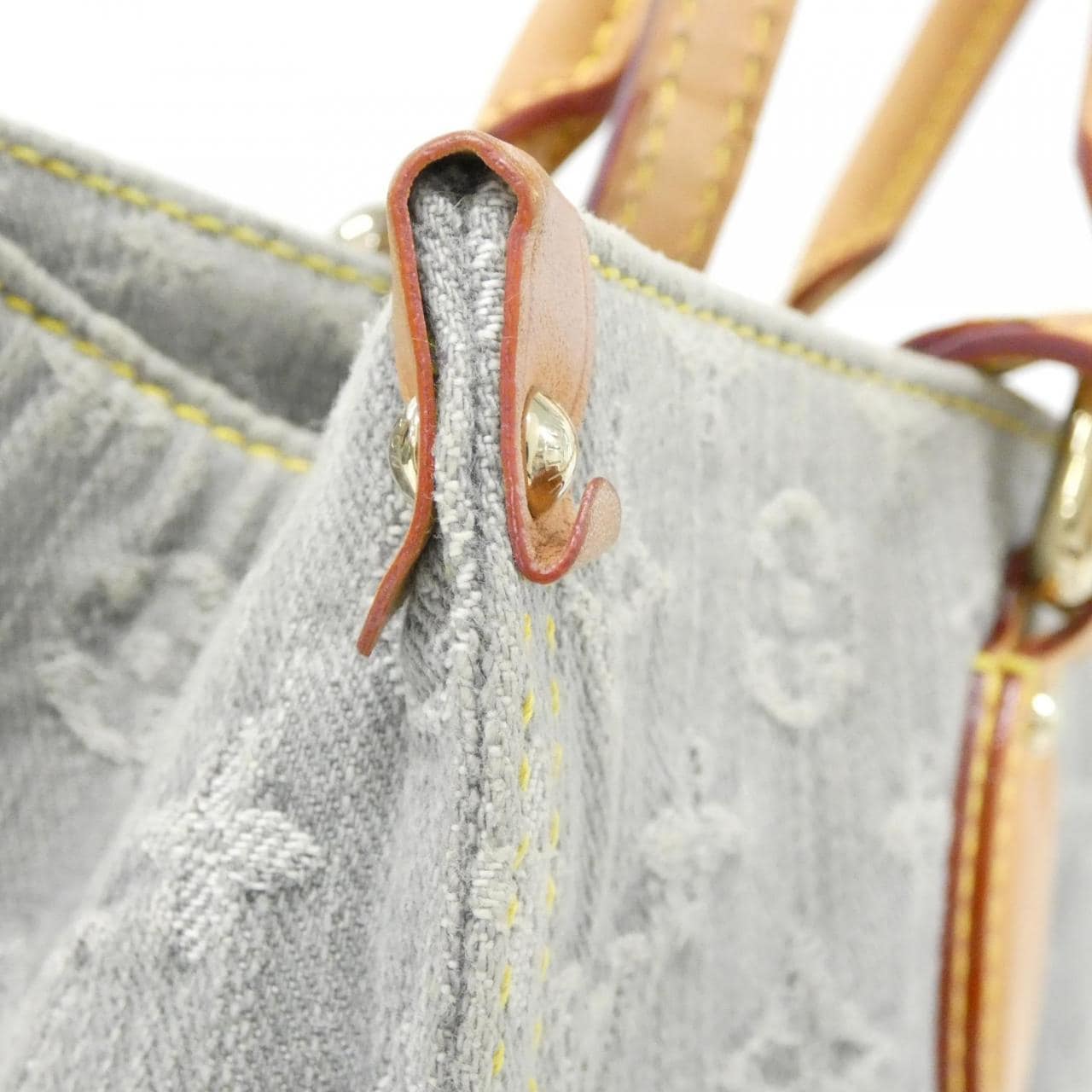 LOUIS VUITTON M13189 Handbag Monogram 灰色 Monogram 中古品A - 縮圖 5