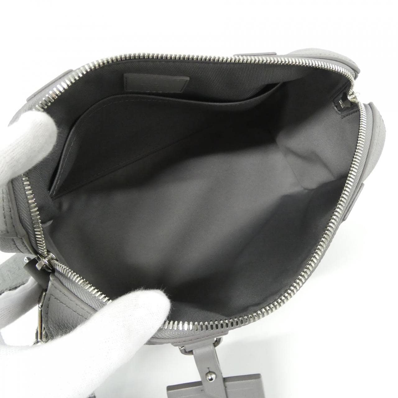 LOUIS VUITTON Keepall M59328 Shoulder Lambskin Black Lambskin - Thumbnail 10